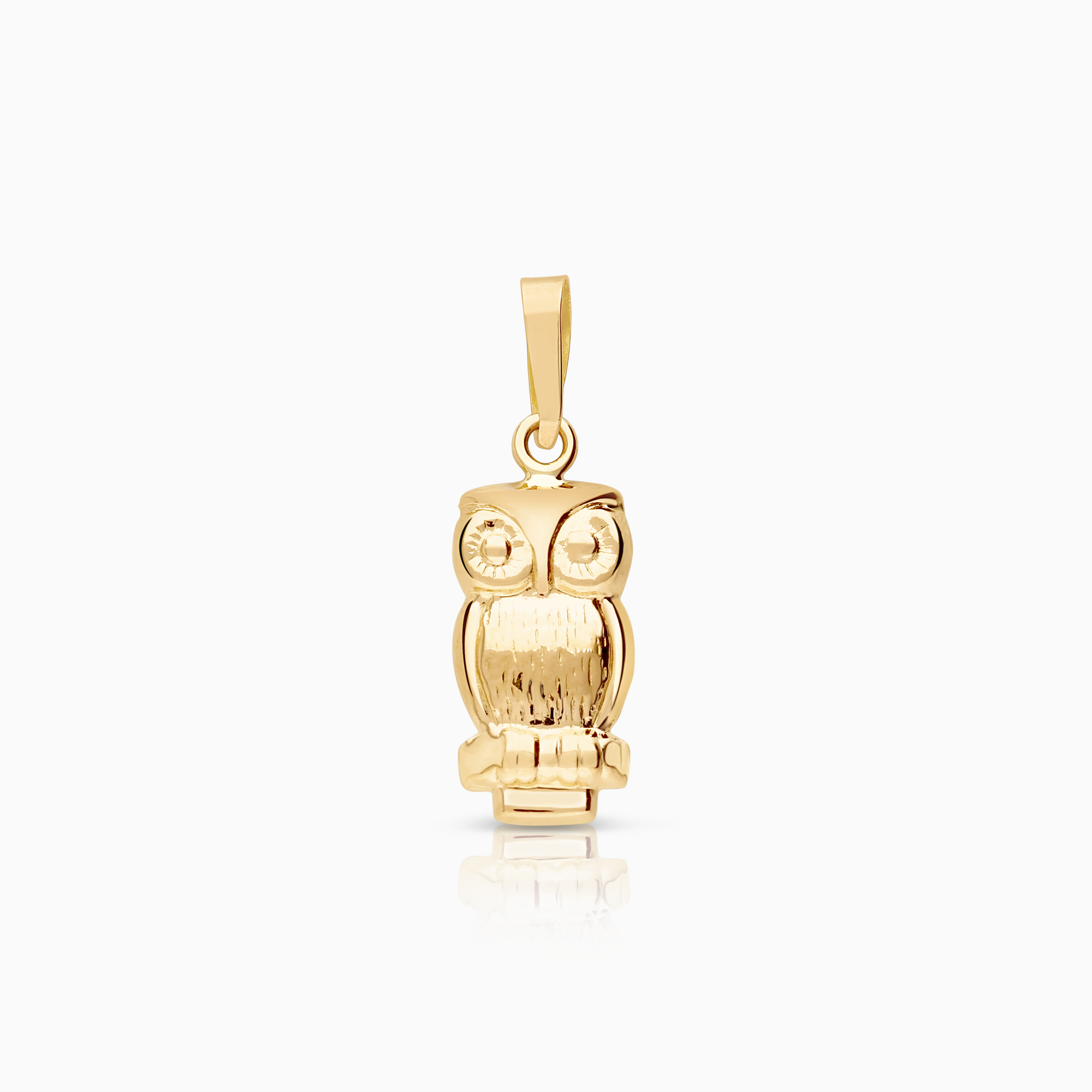 Owl pendant 0.51g 18K gold