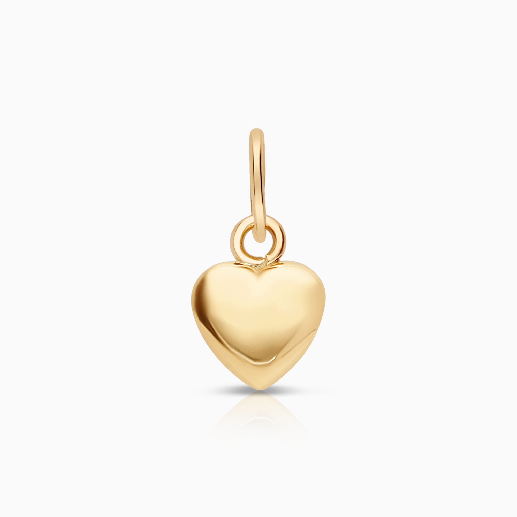 Heart pendant 0.13g 18K gold.