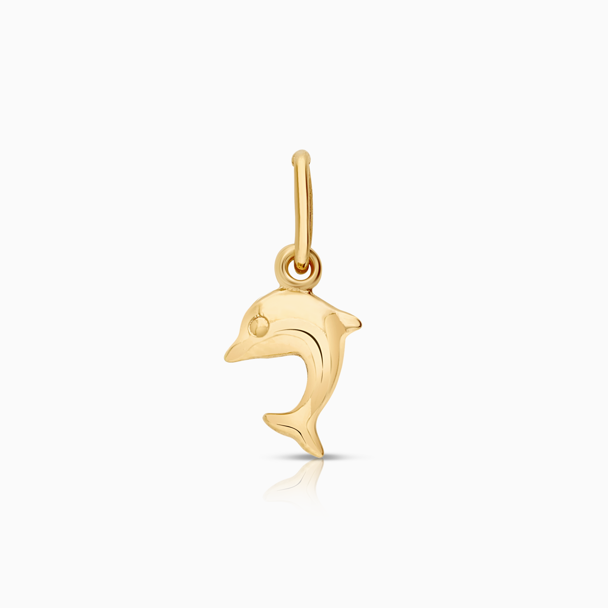 Hängsmycke delfin 0,40g 18K guld.