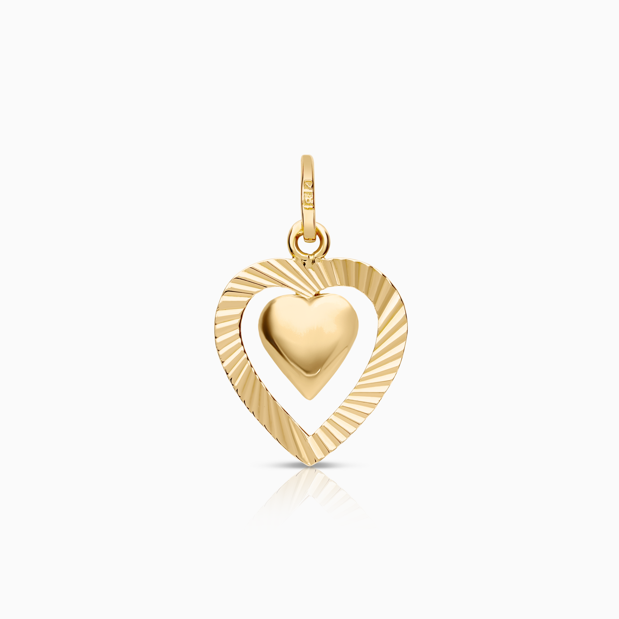 Heart pendant 1.46g 18K gold