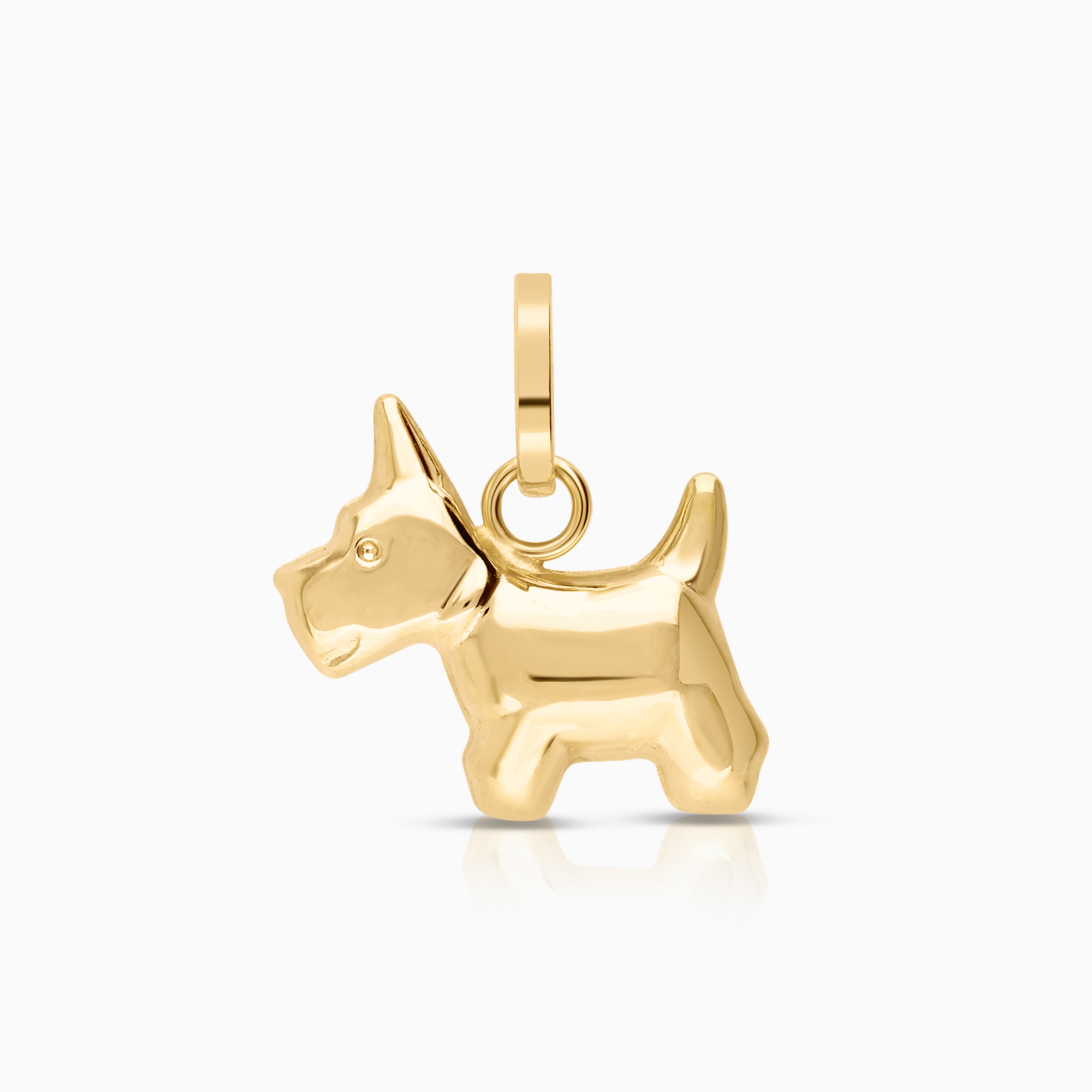 Dog pendant 0.41g 18K gold