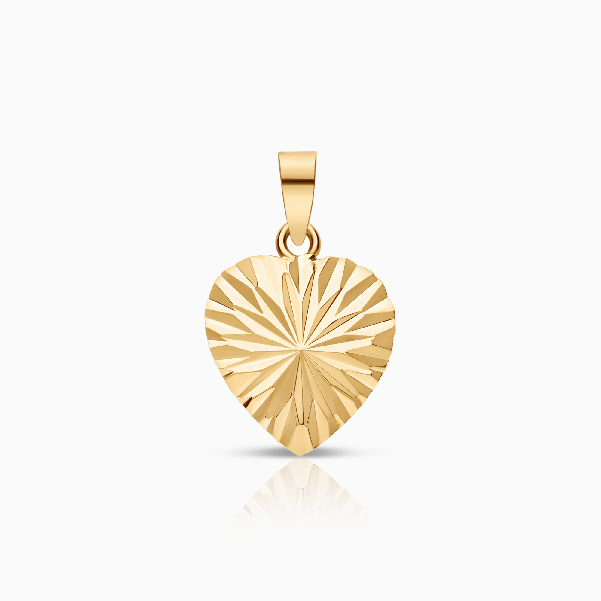 Pendant heart 0.24g 18K gold
