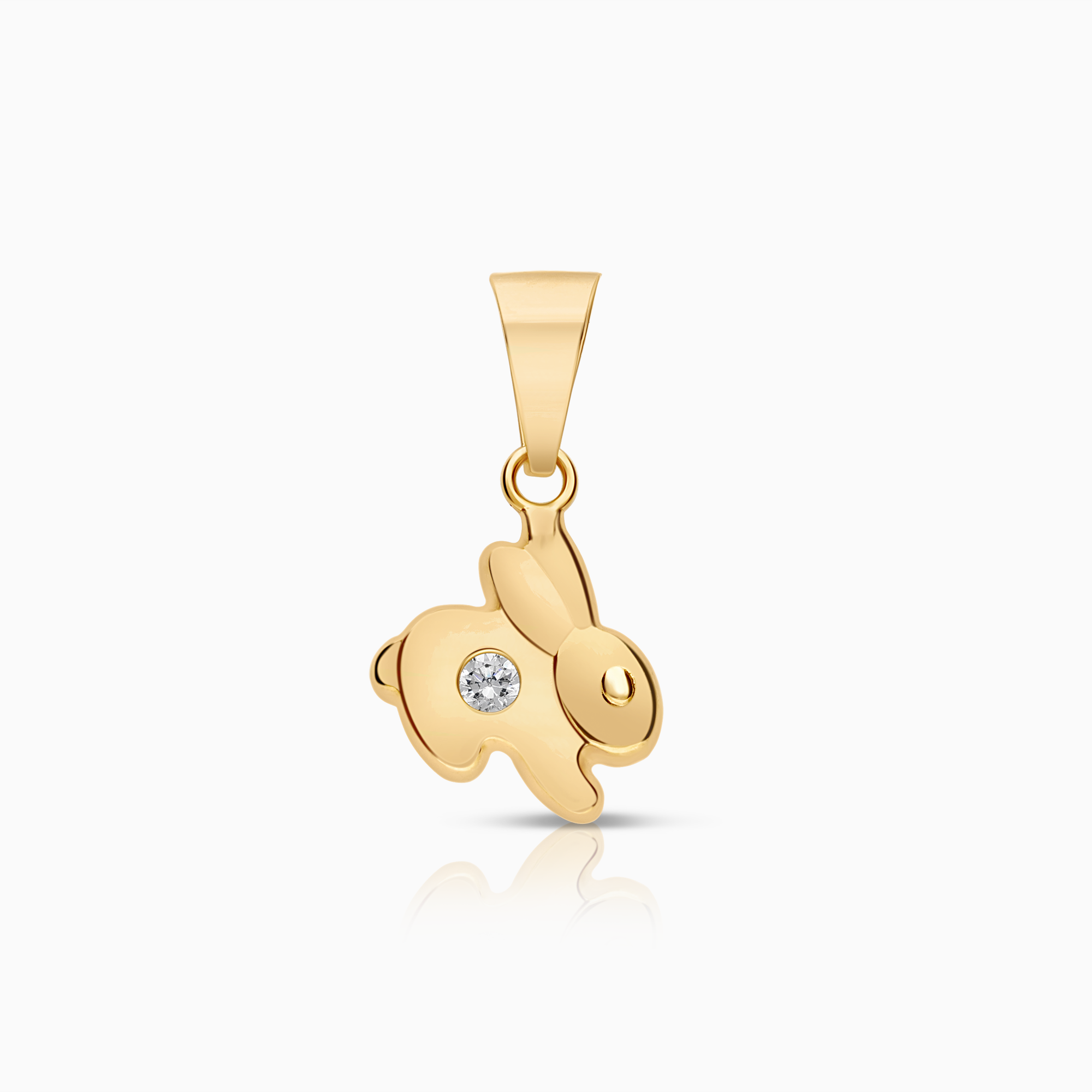 Pendant with animal, 0.32g 18K gold