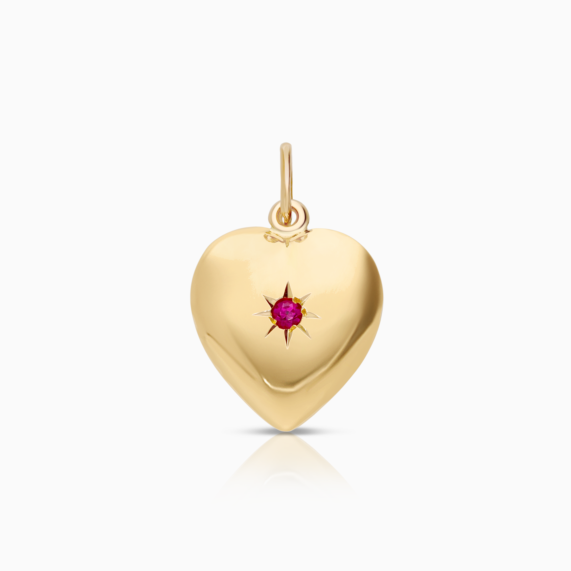 Heart pendant 0.92g 18K gold