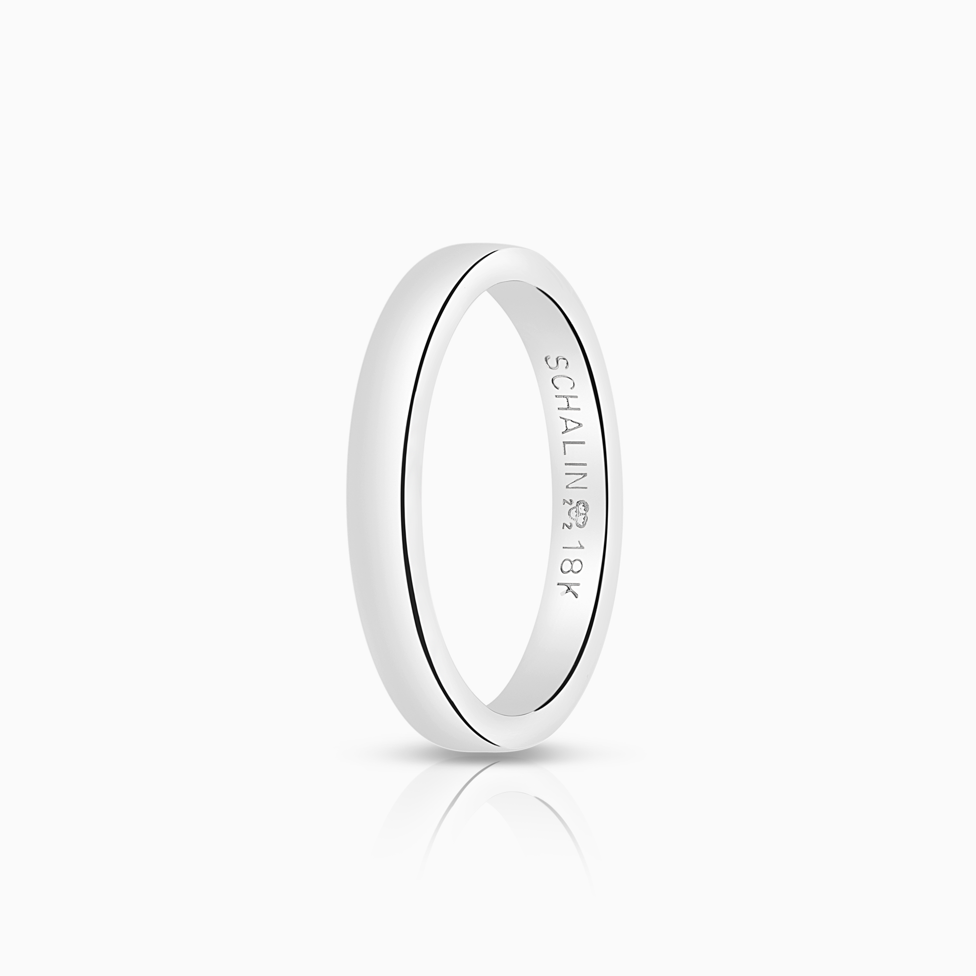 Slät ring 3,07g 18K vitguld