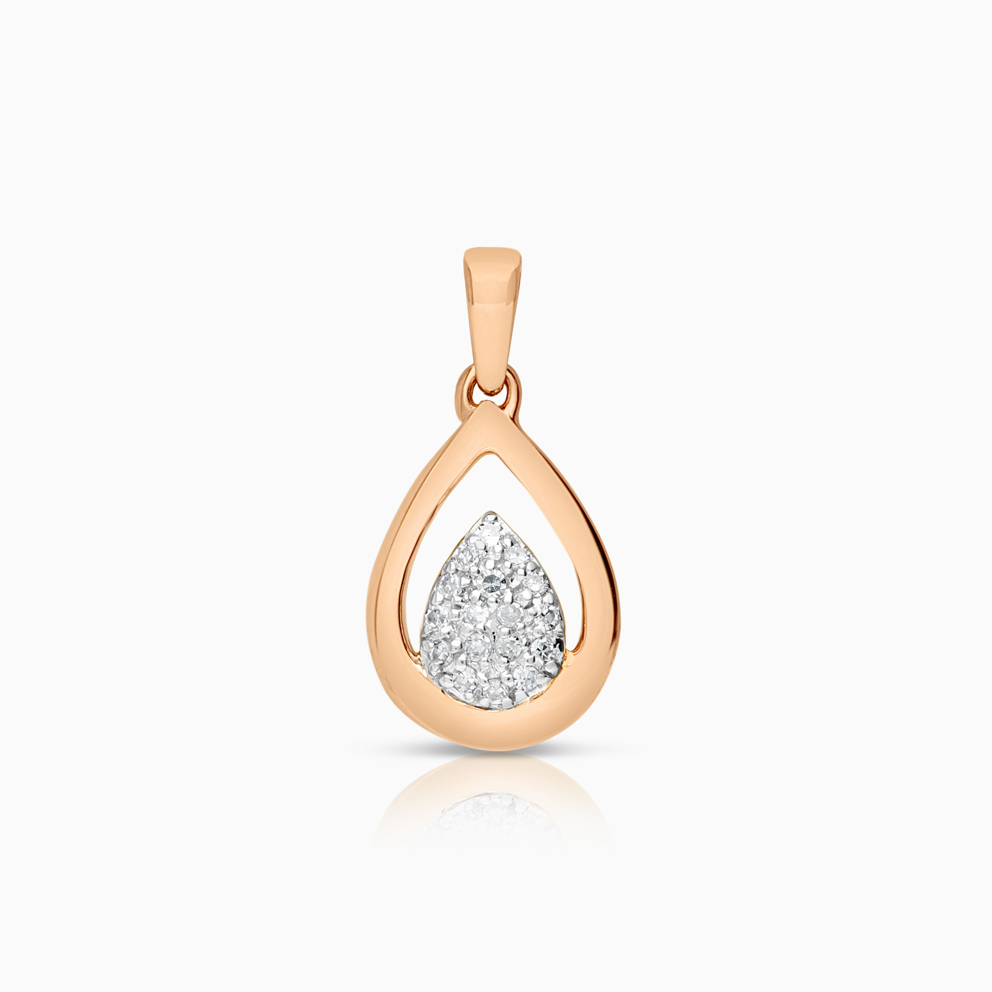 Diamanthänge 0,05ct 18K roséguld