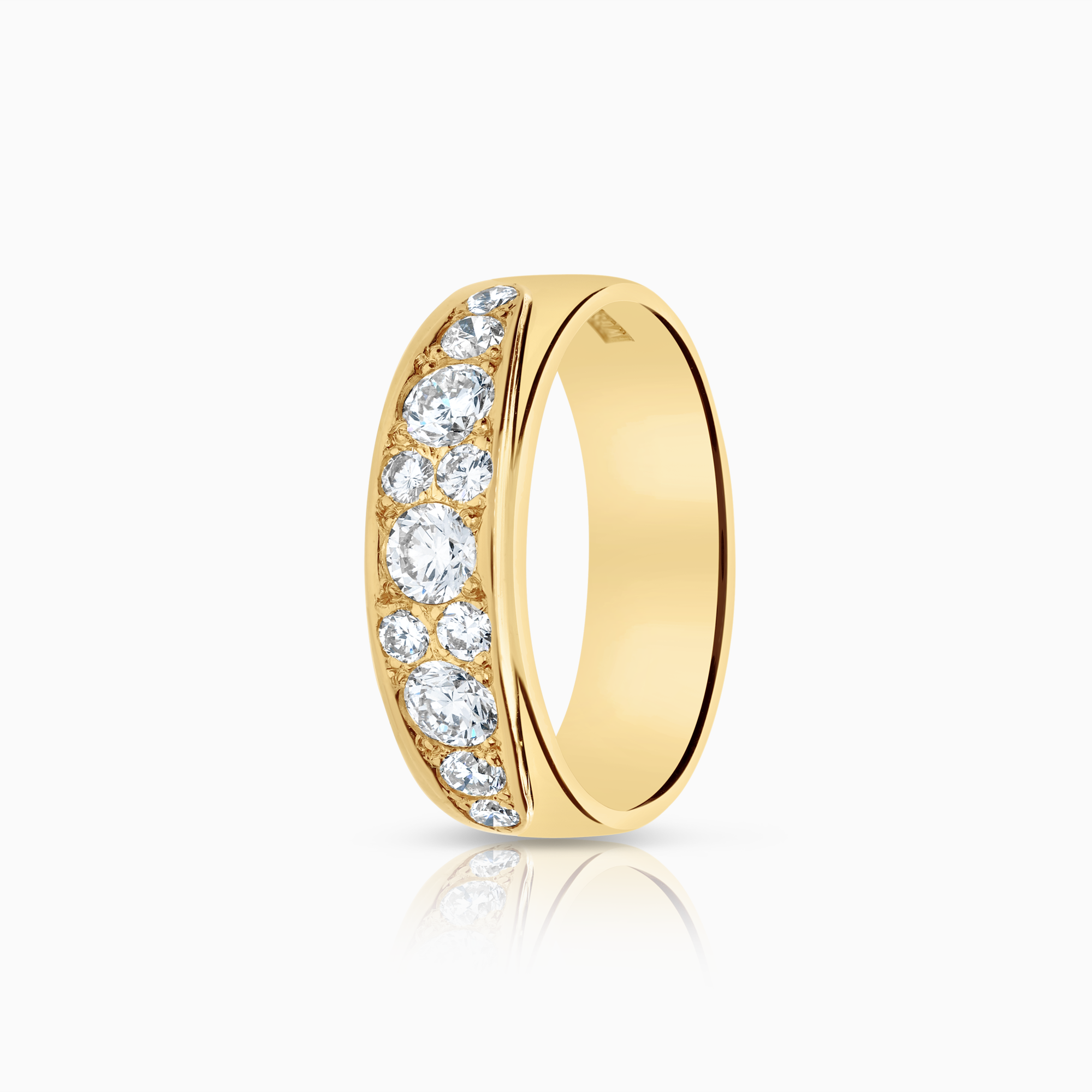 Diamantring 0,93ct 18K guld