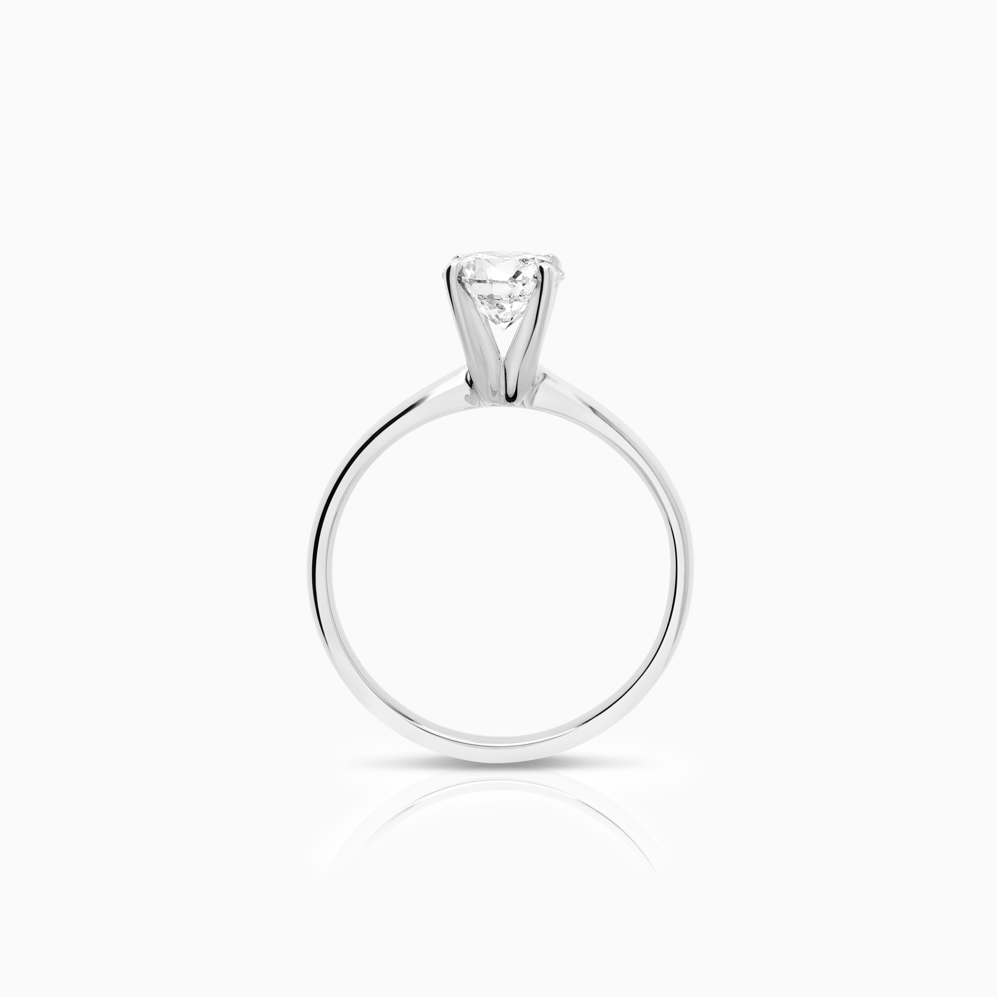 Solitär ring 0,90ct 14K vitguld