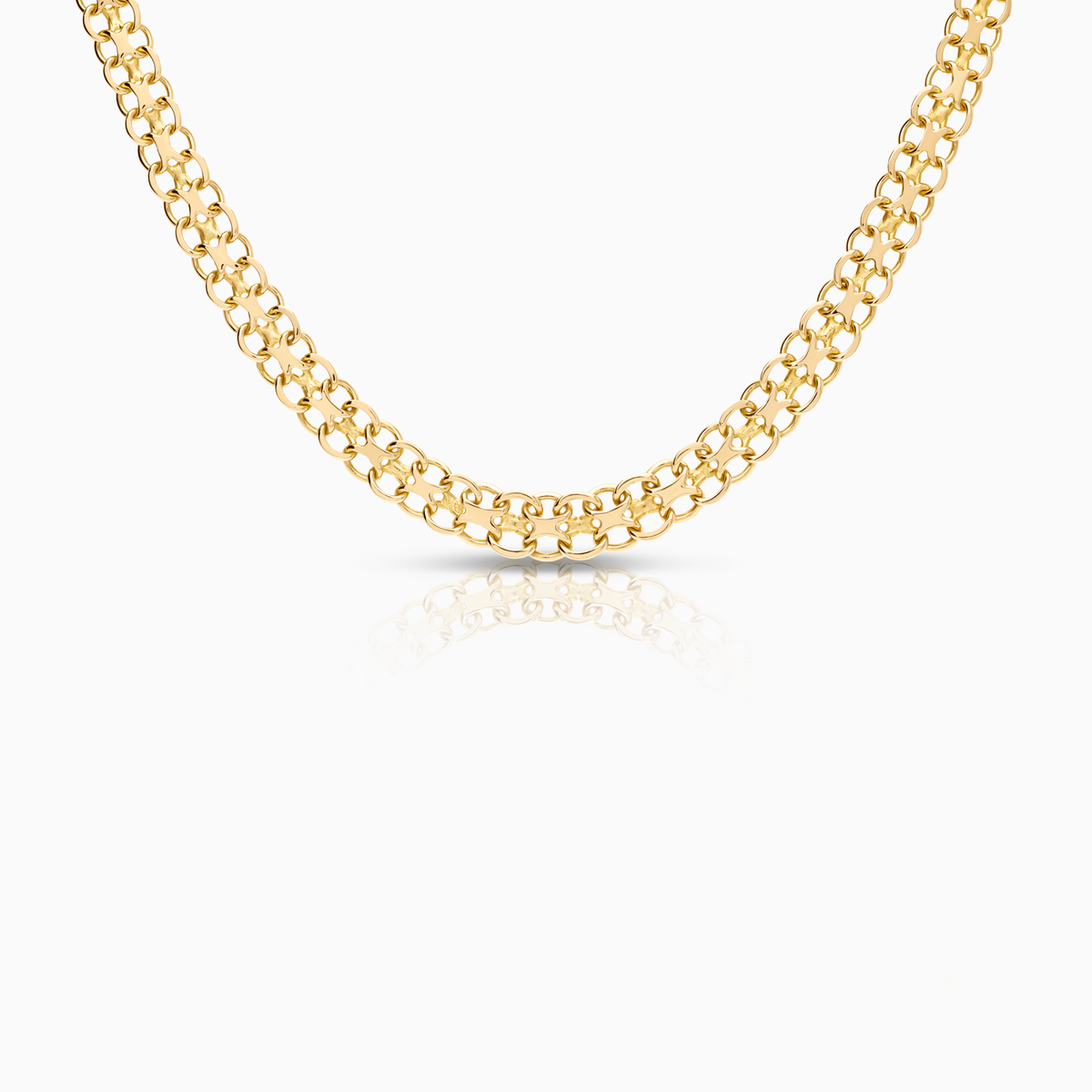X-link necklace 17.53g 18K gold