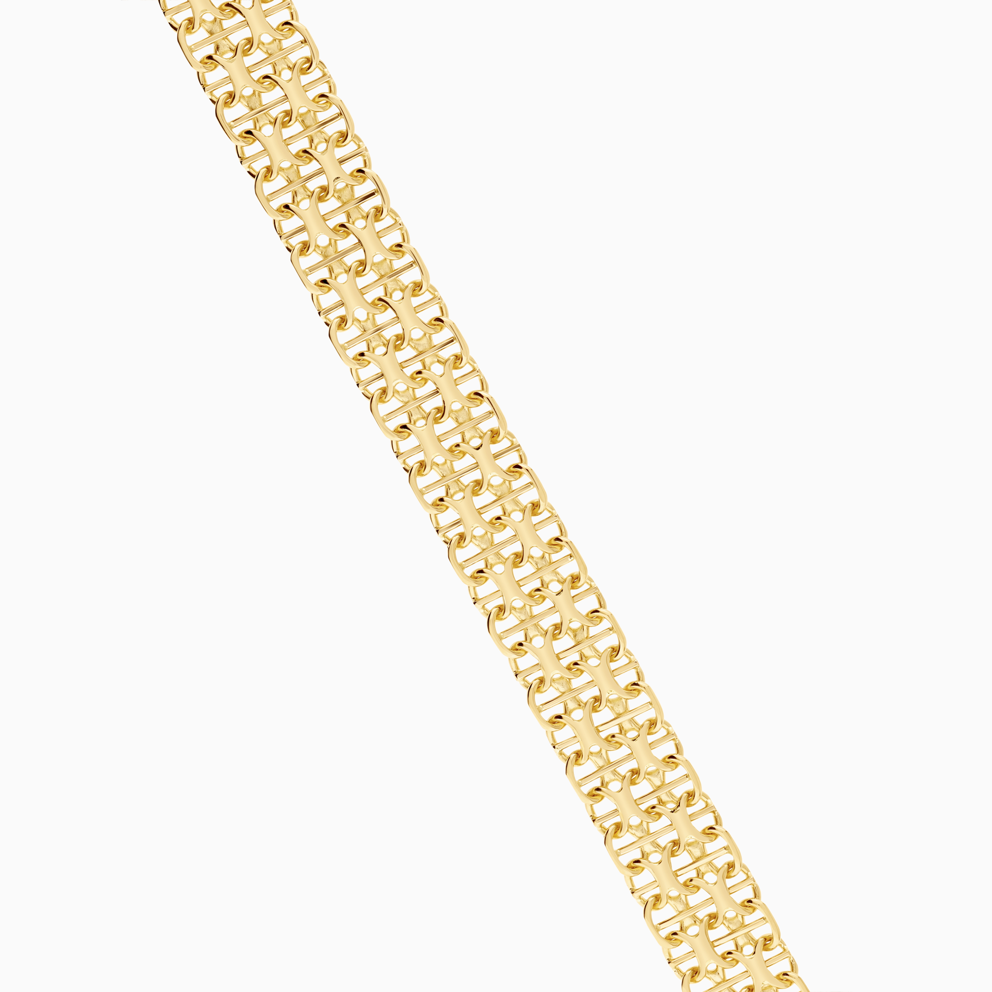 X-link with bar bracelet 16.39g 18K gold