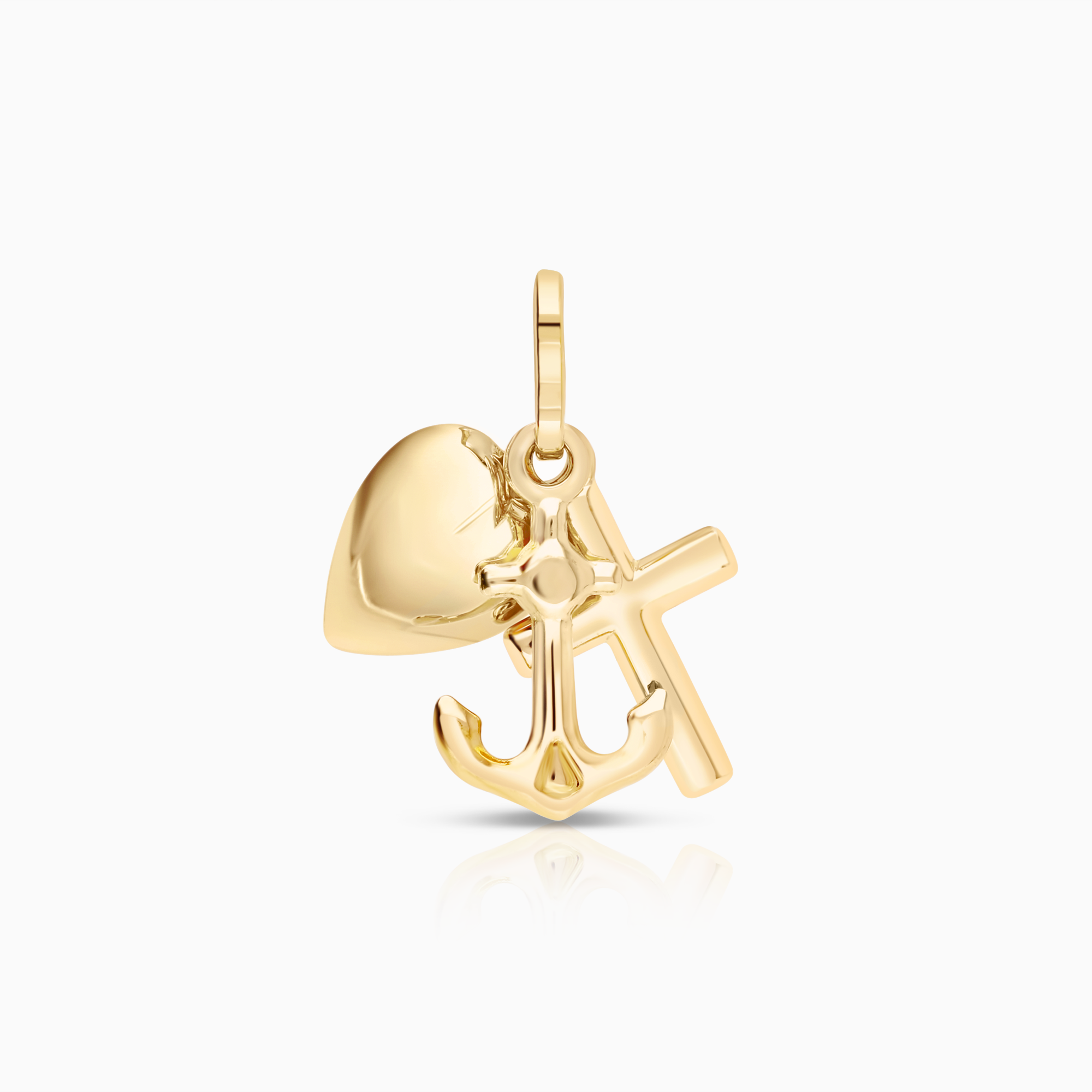 Pendant Faith, Hope and Love 0.94g 18K gold