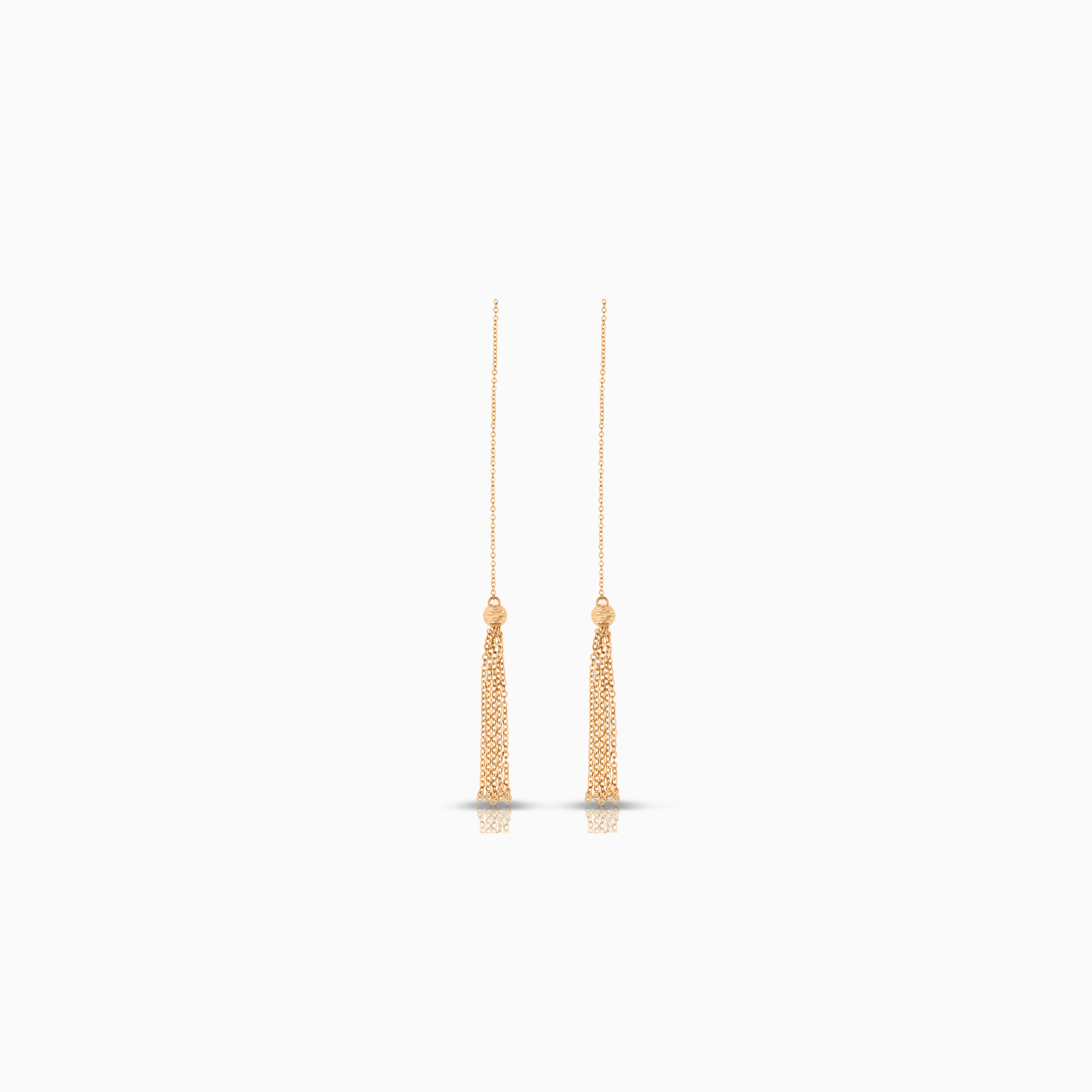 Gold earrings 2.12g 18K rose gold
