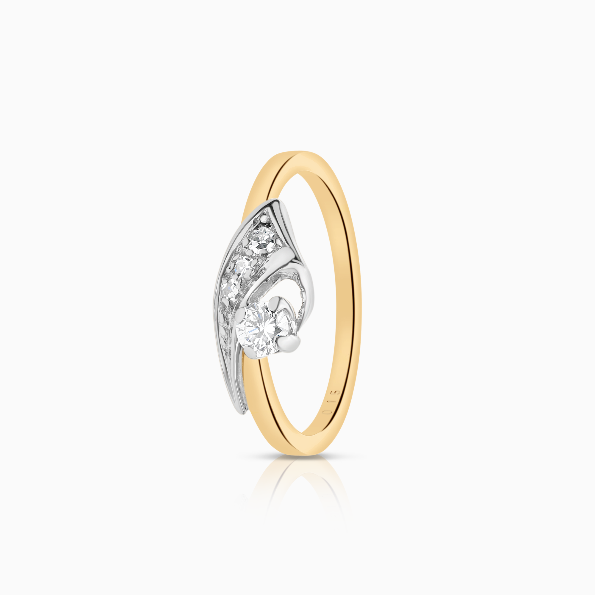 Diamond ring 0.15ct 18K gold