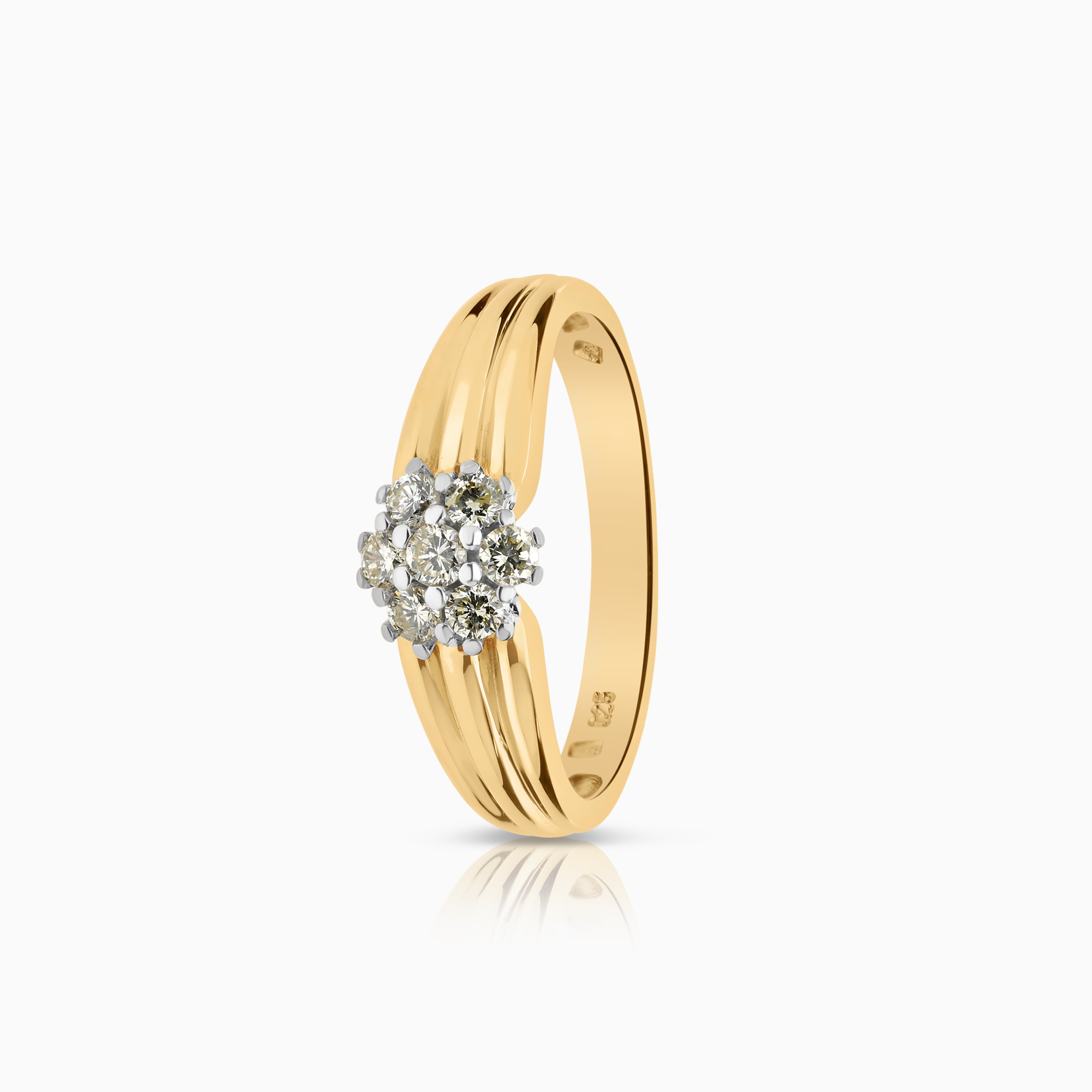 Diamantring 0,25ct 18K guld