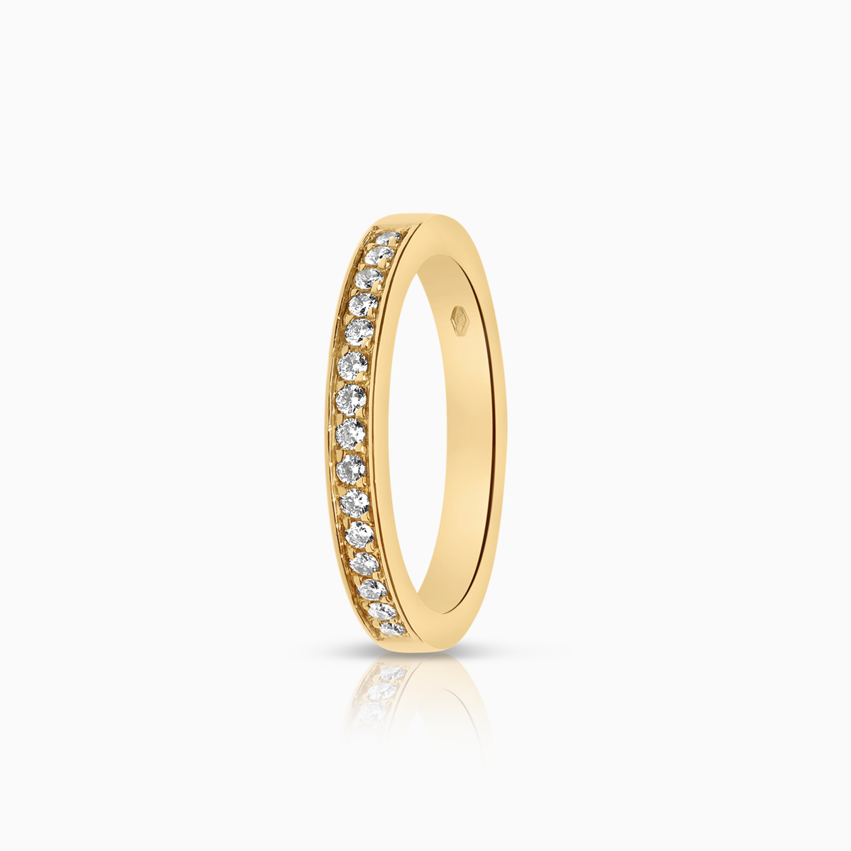 Alliansring 0,15ct 18K gulguld