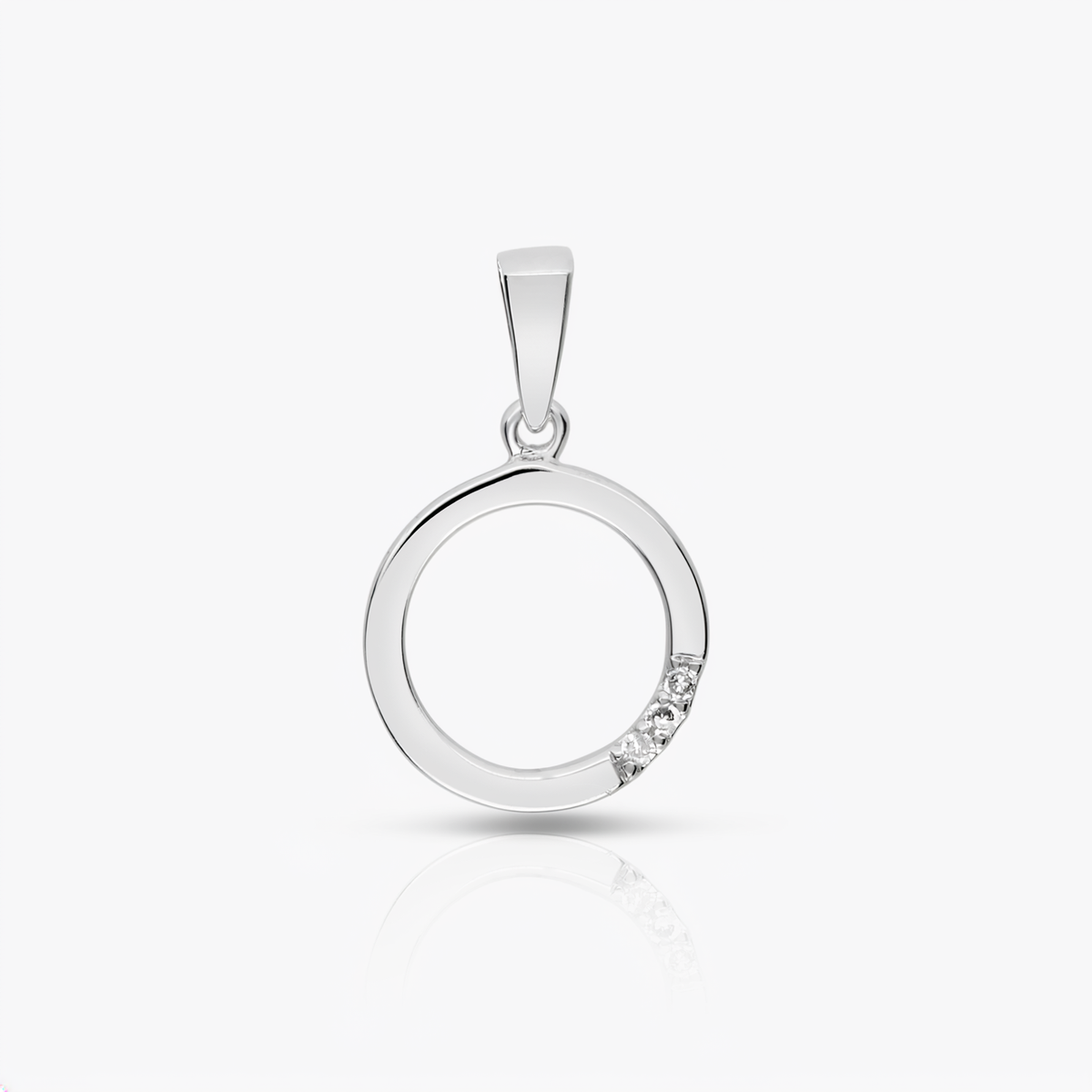Diamanthänge 0,015ct 14K vitguld
