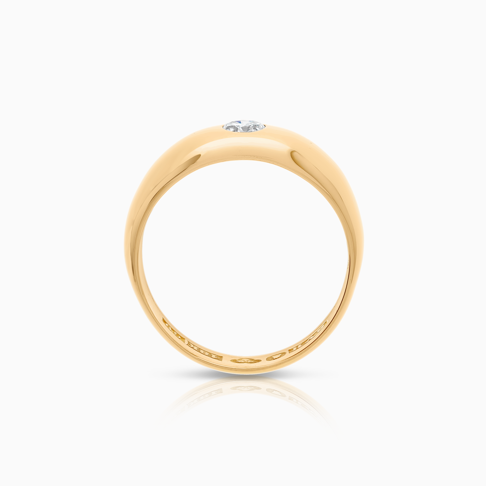 Herre ring 0,30ct 18K gull