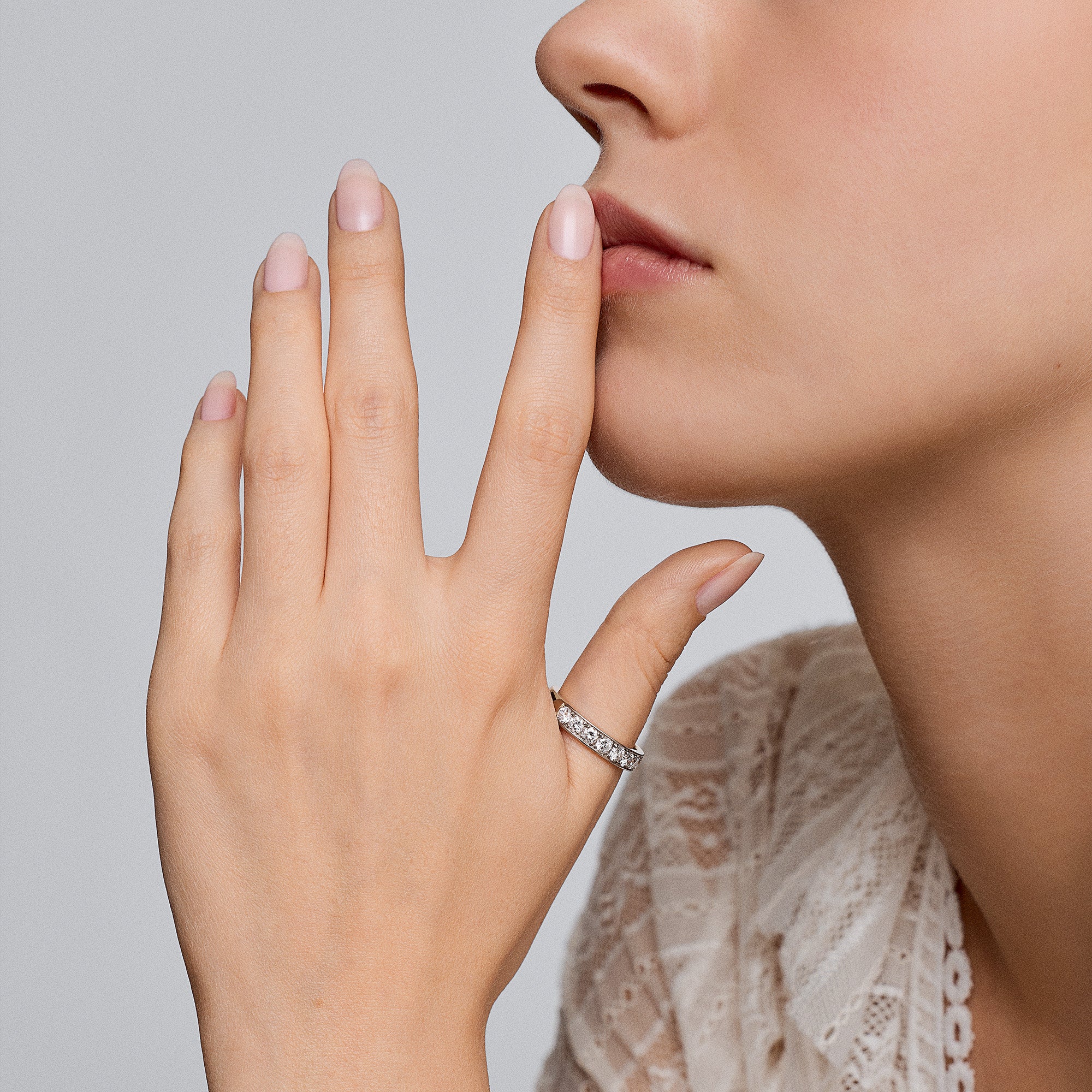 Eternity ring 0.80ct 18K gold