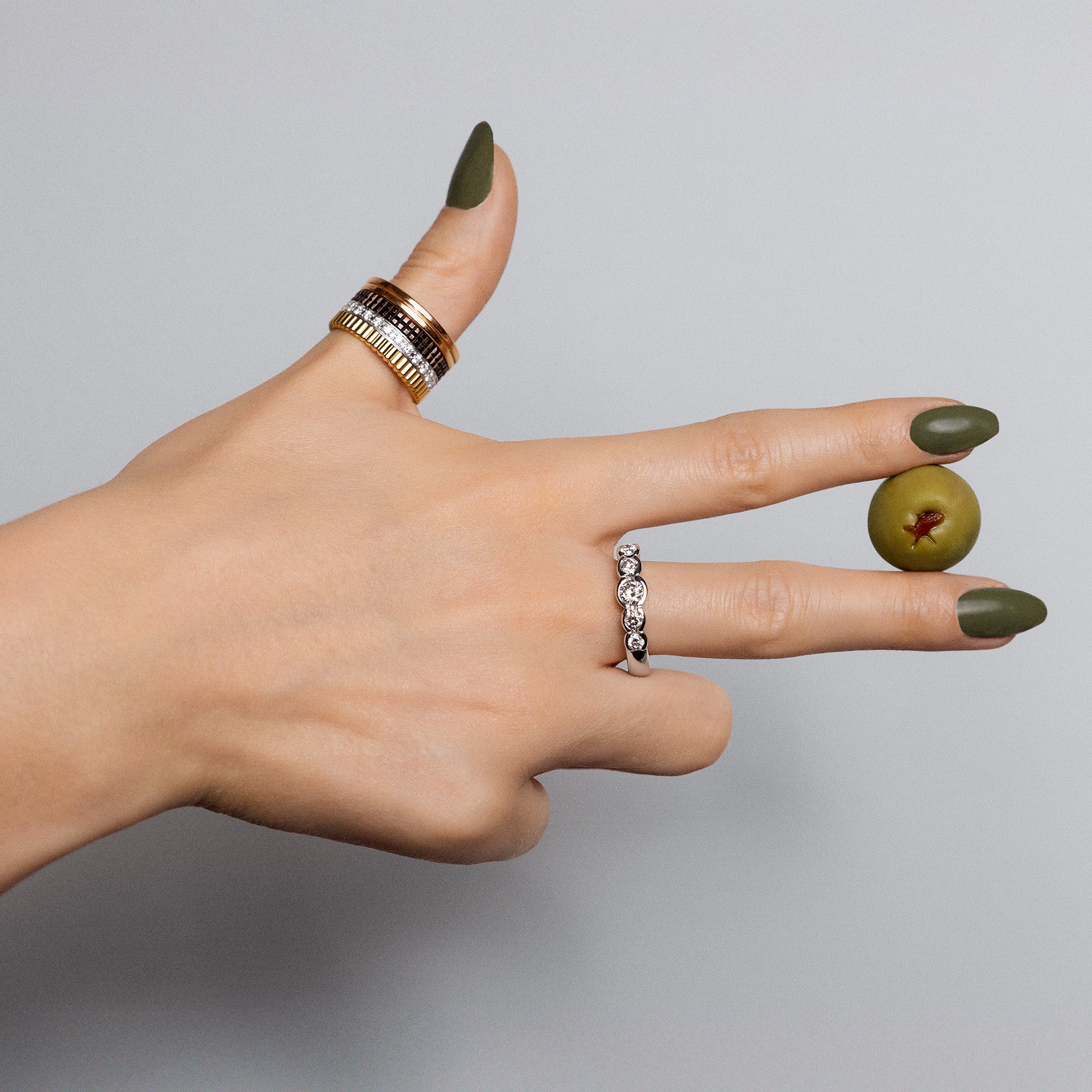 Boucheron Quatre diamond ring large 0.57ct 18K