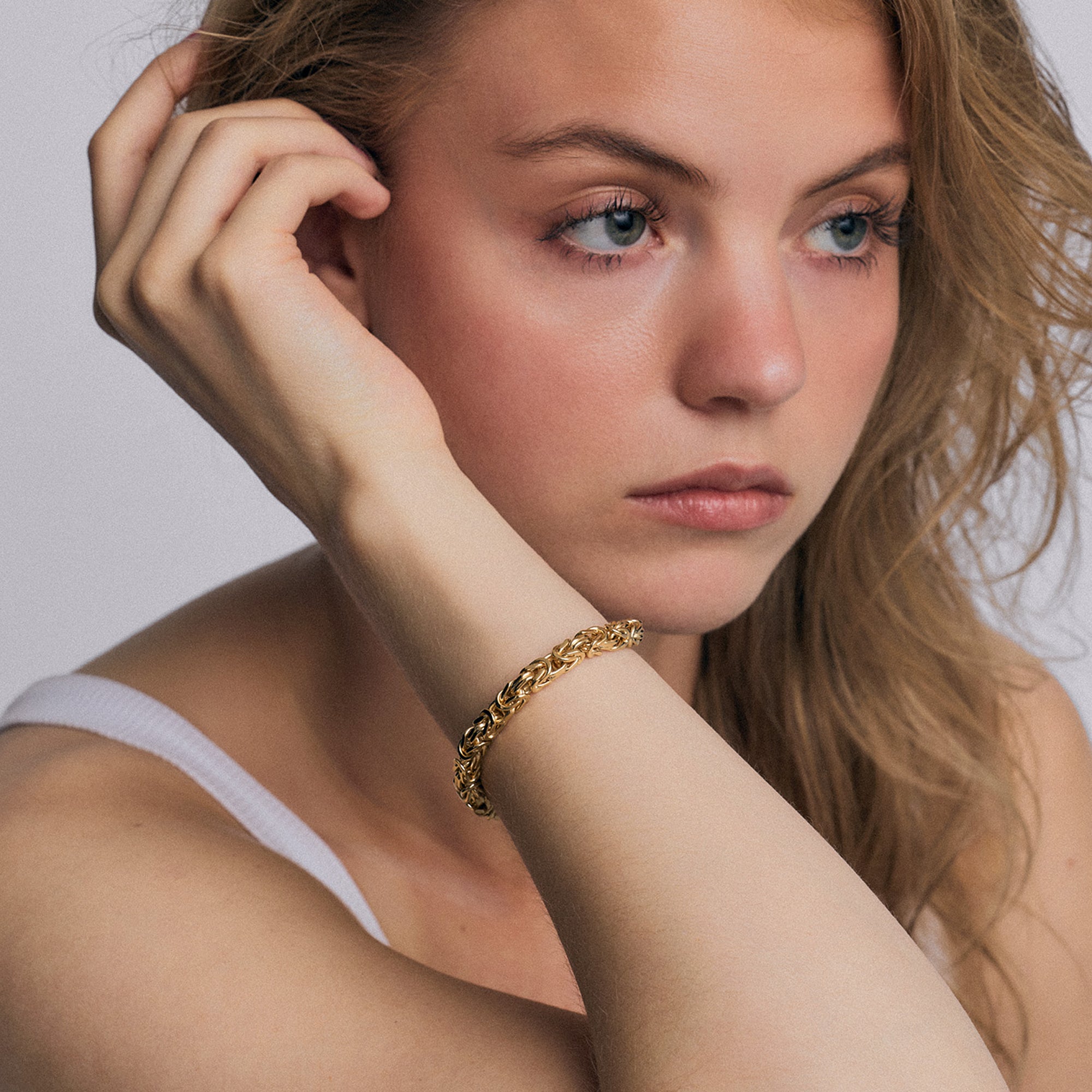 Byzantine bracelet 39.49g 18K gold