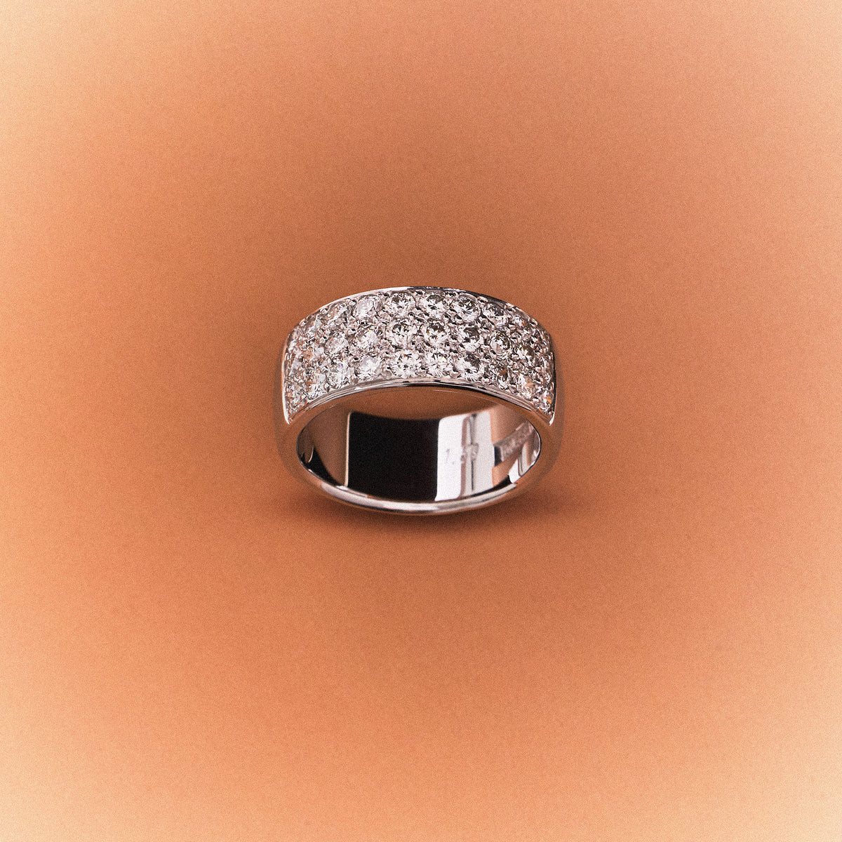 Diamond ring 1.50ct 18K white gold