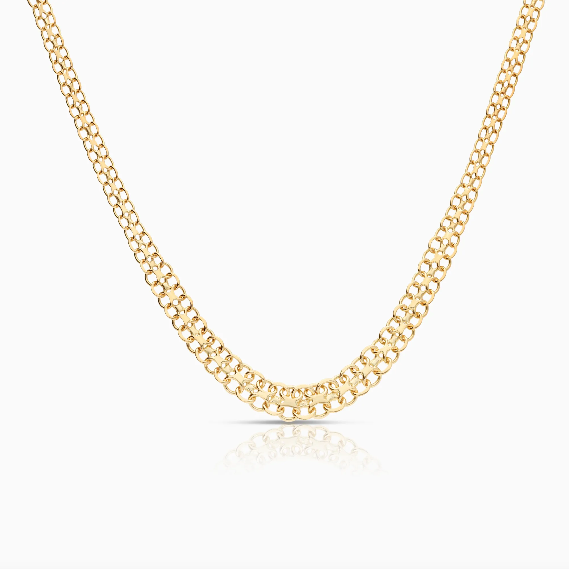 X-link necklace 14.86g 18K gold