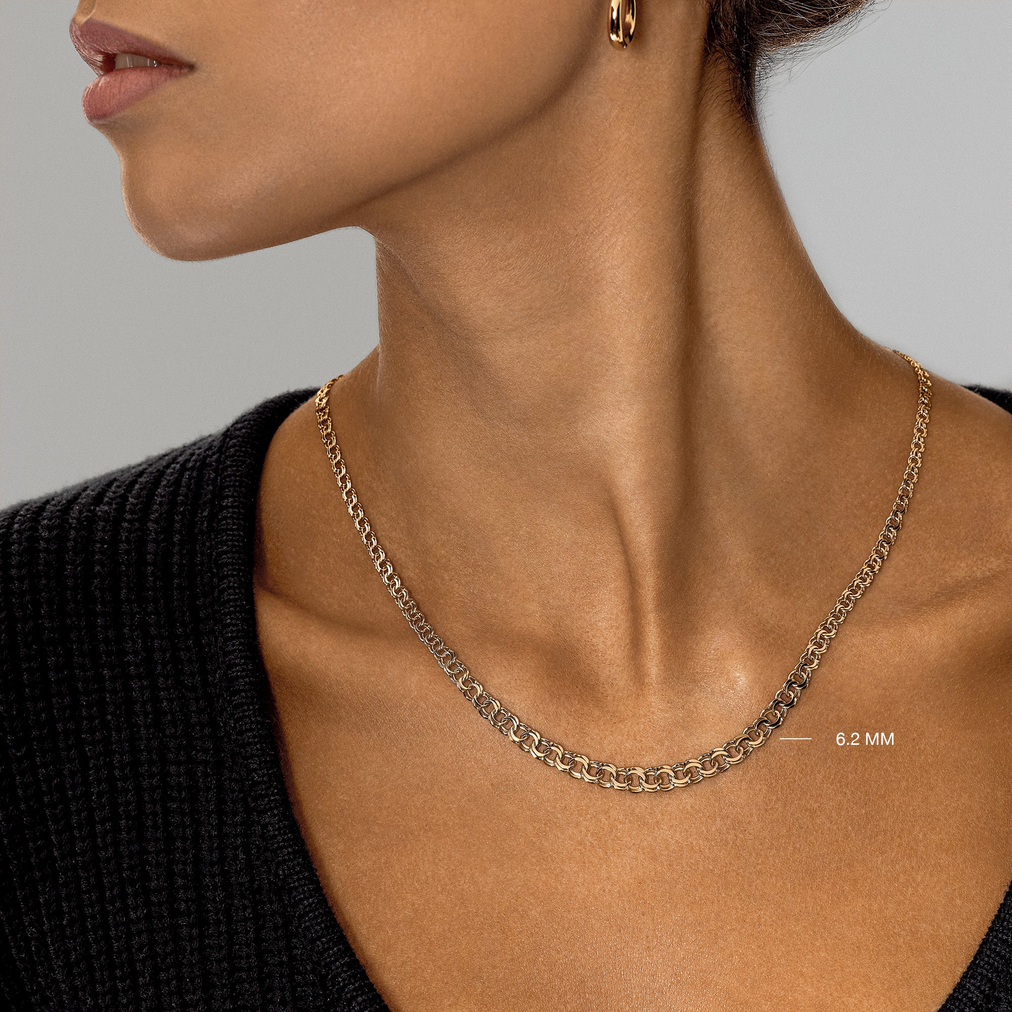 Bismarck halsband 12,36g 18K guld