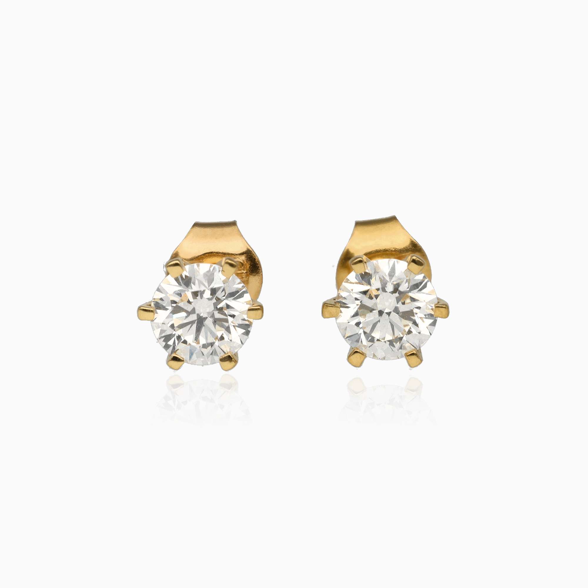 Diamond earrings 1.00ct 18K
