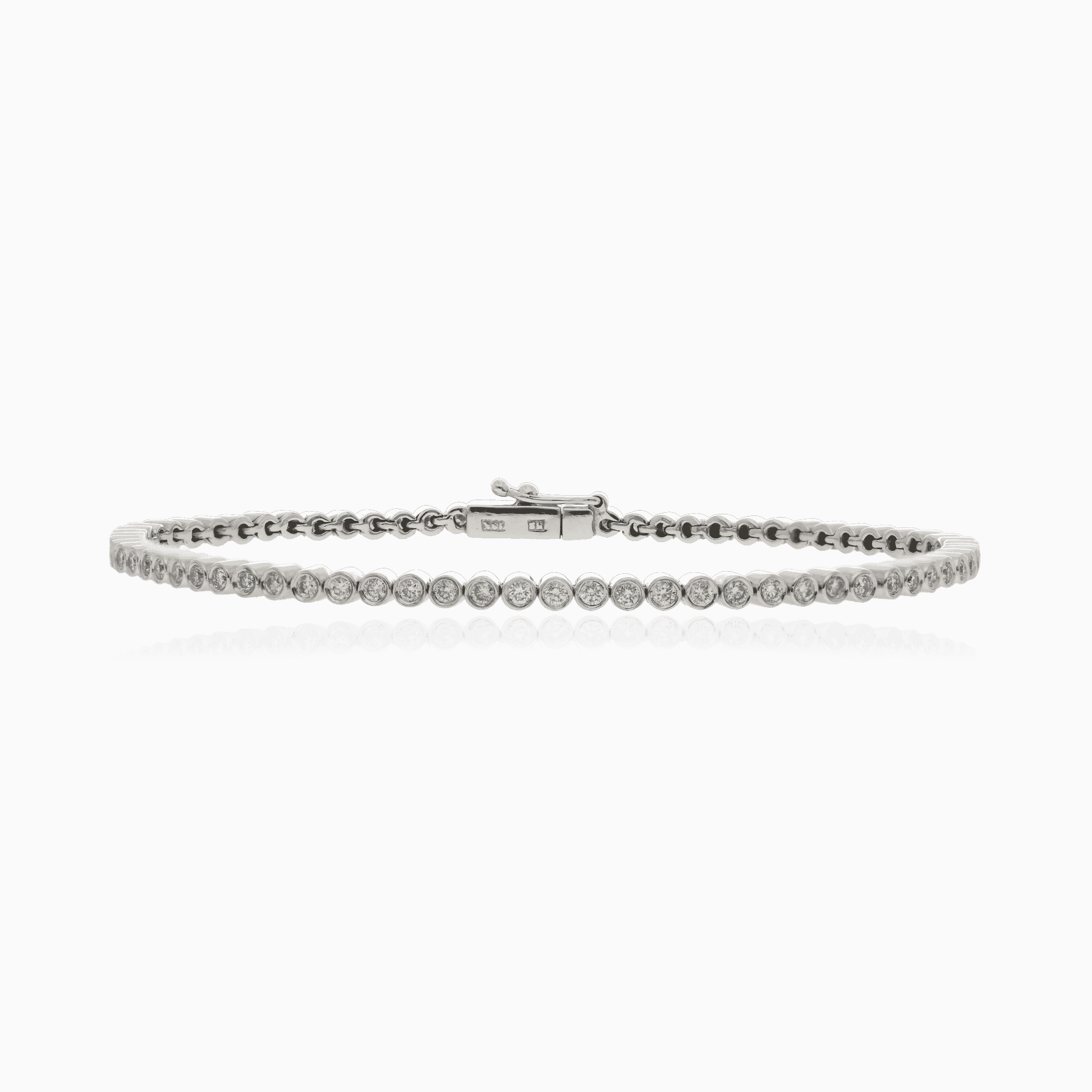 Tennis bracelet 1.46ct 18K
