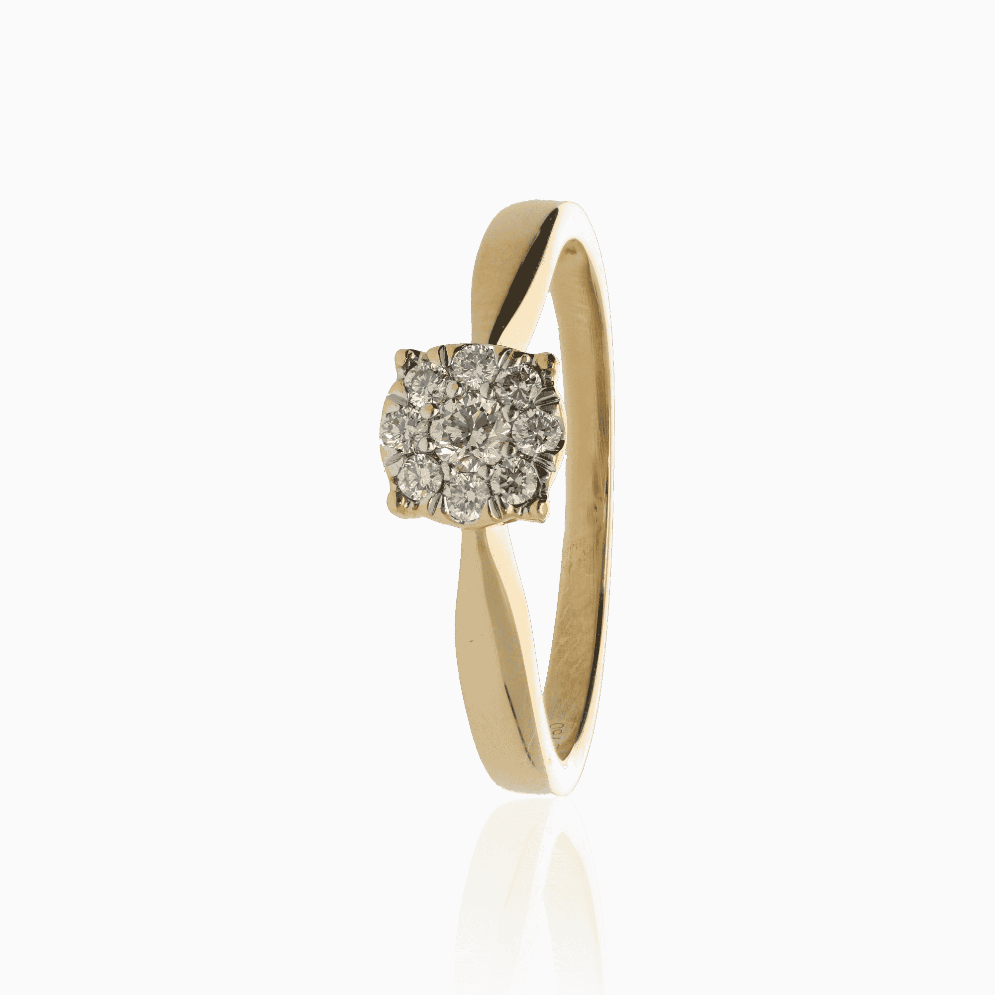 Diamantring 0,22ct 18K