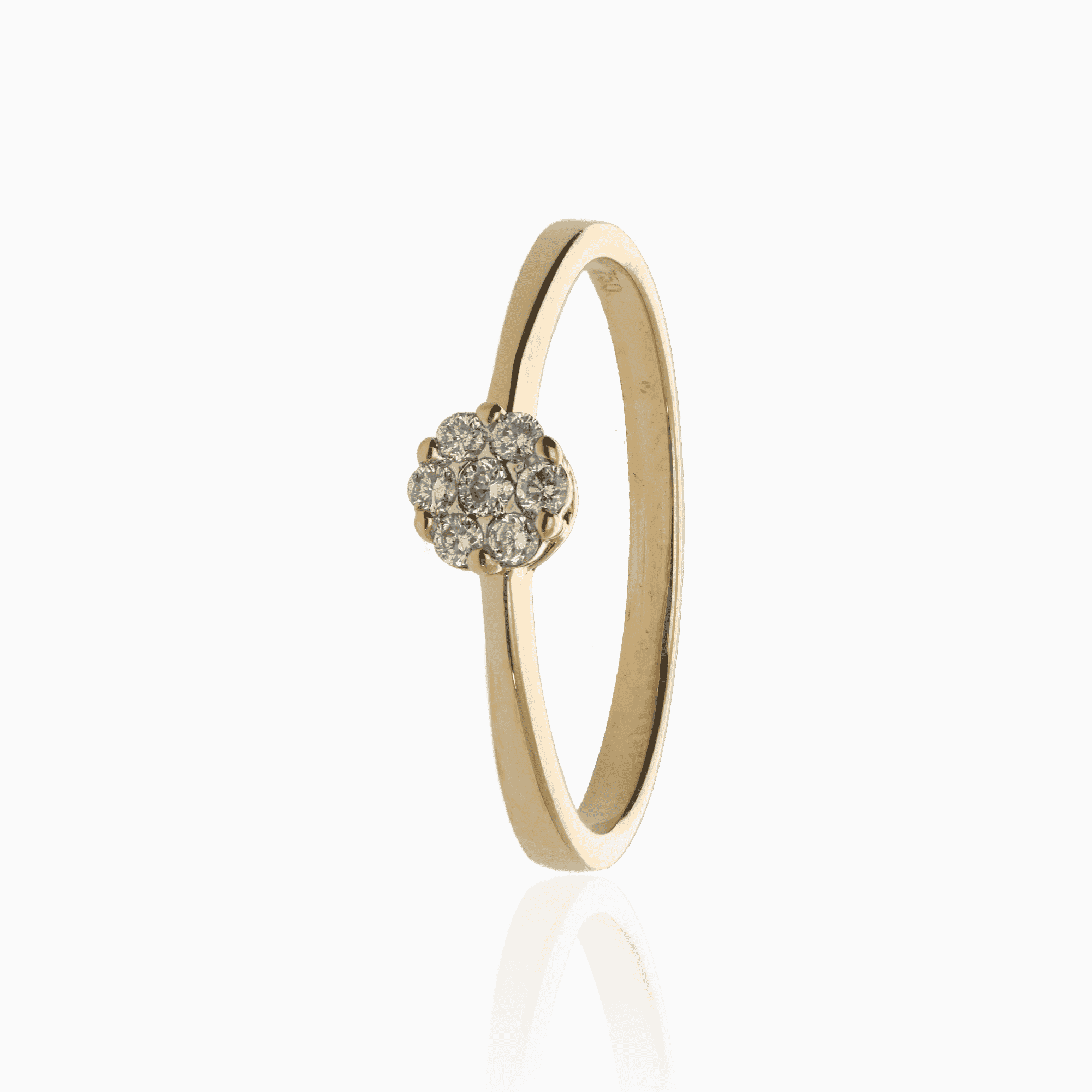 Diamond ring 0.09ct 18K