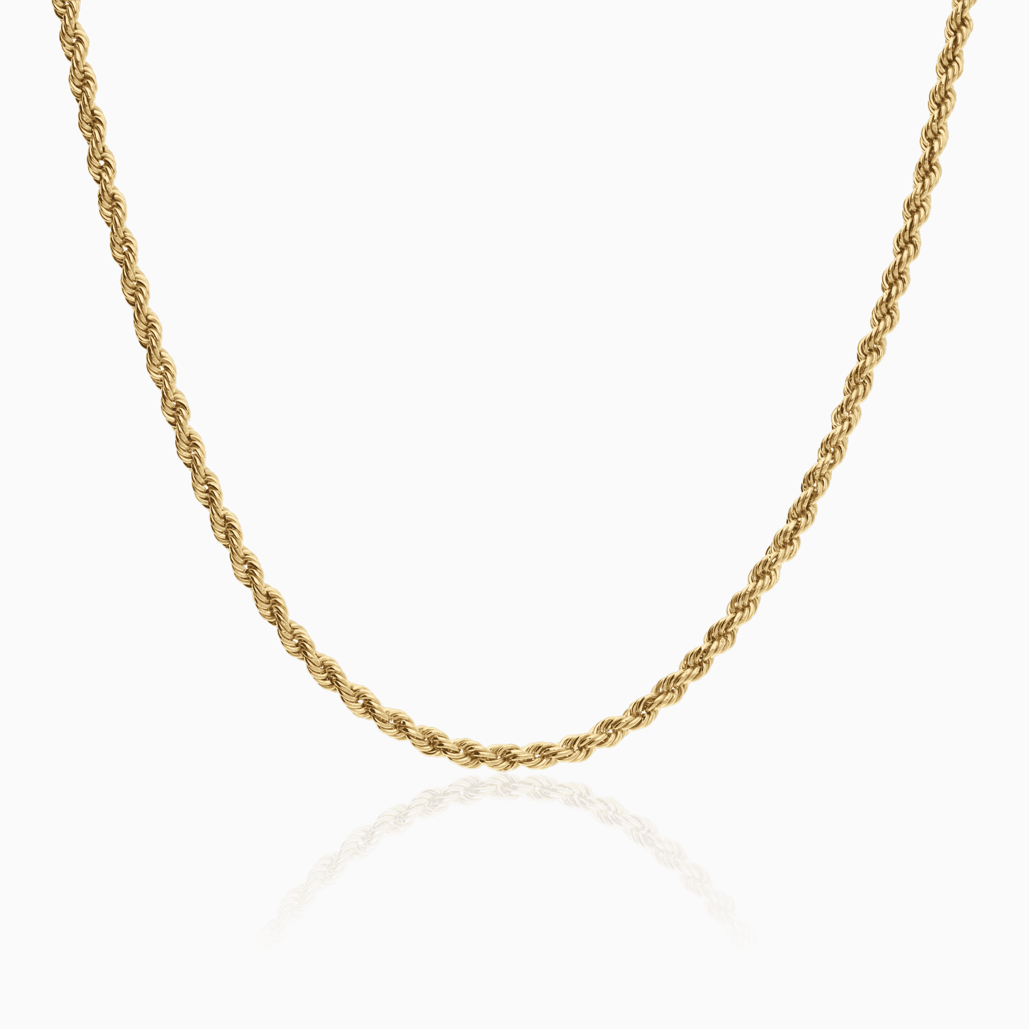 Rope chain necklace 4.75g 18K