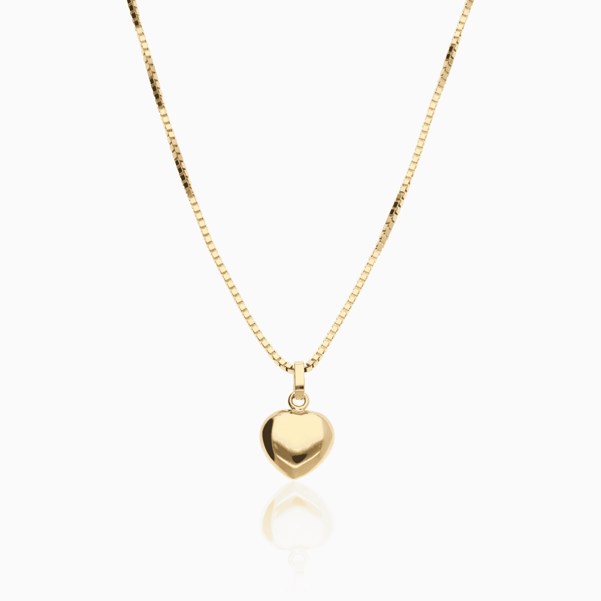 Gold necklace with heart 5.40g 18K