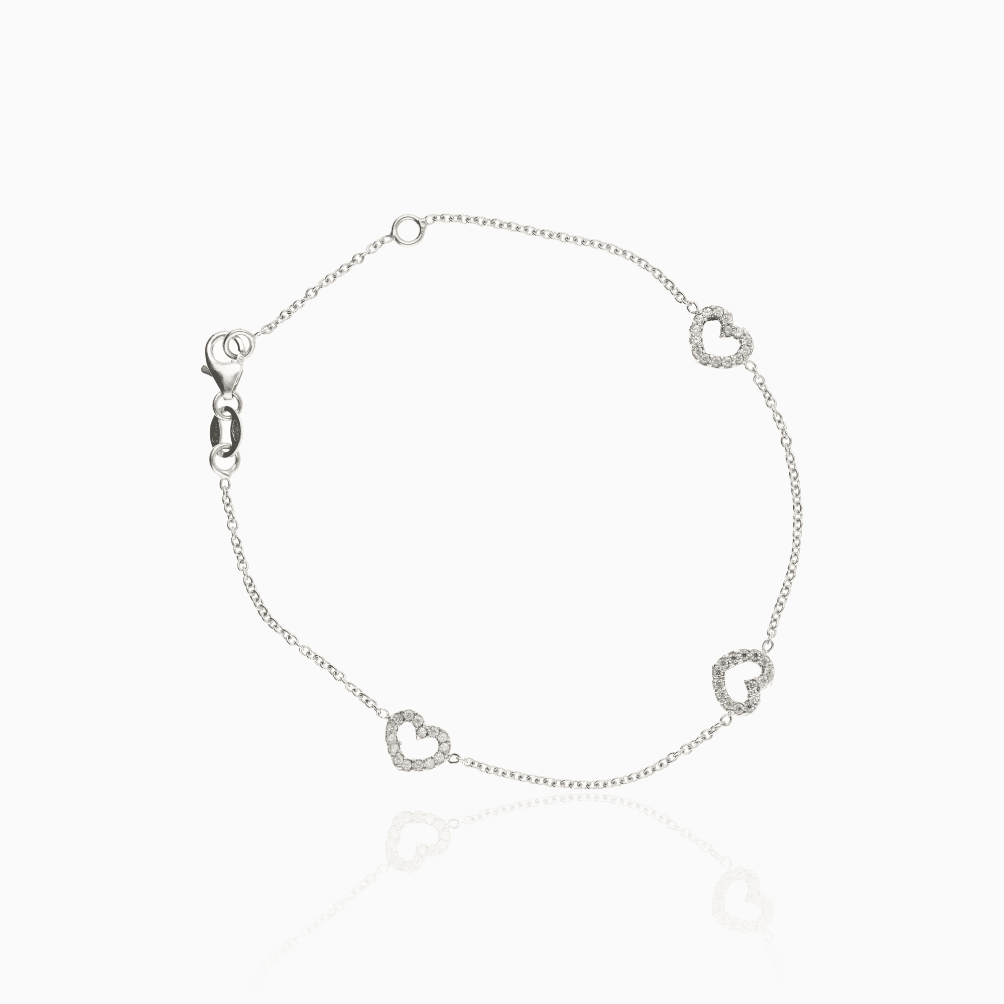 White gold bracelet 2.1g 18K