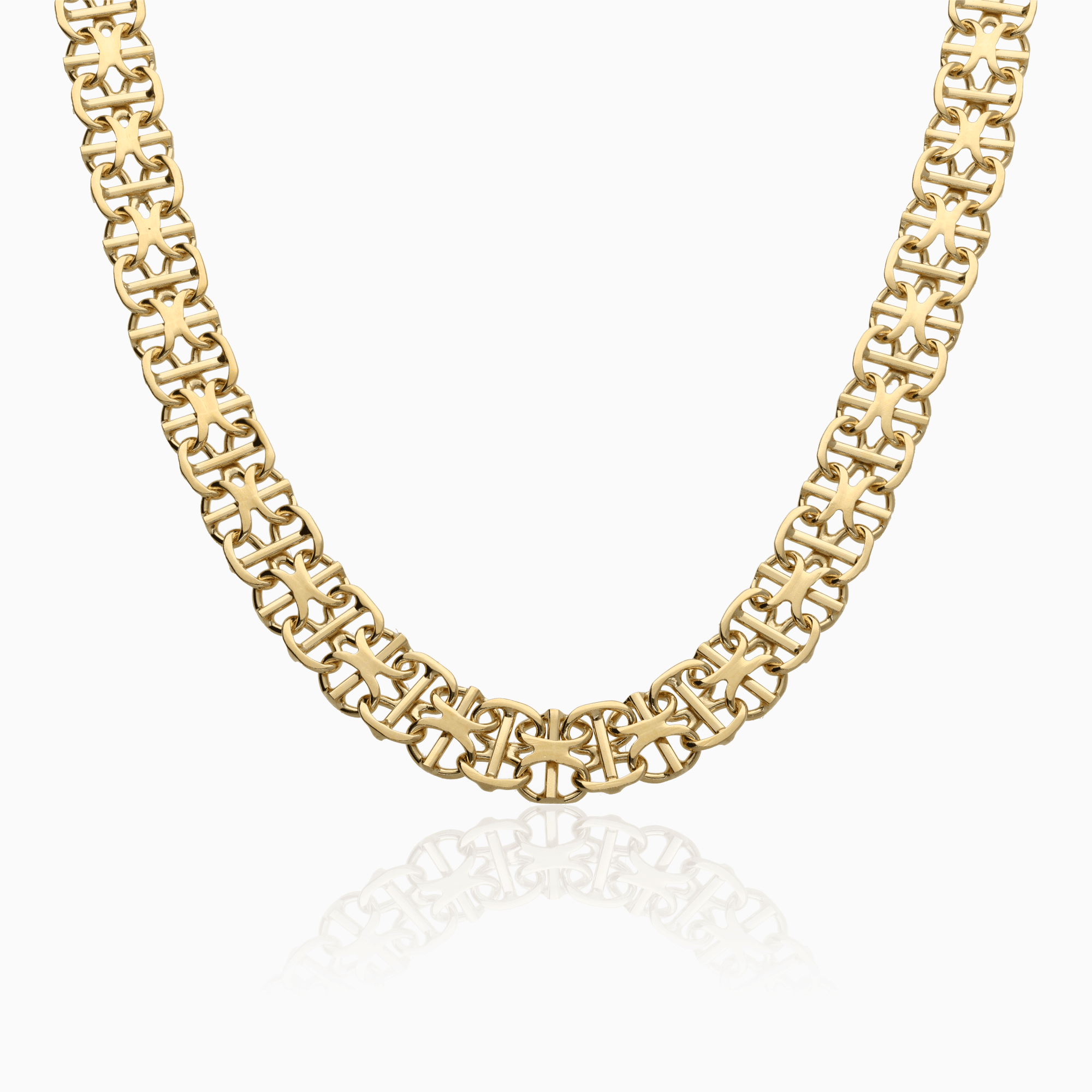 Gold necklace X-link 22.8g 18K