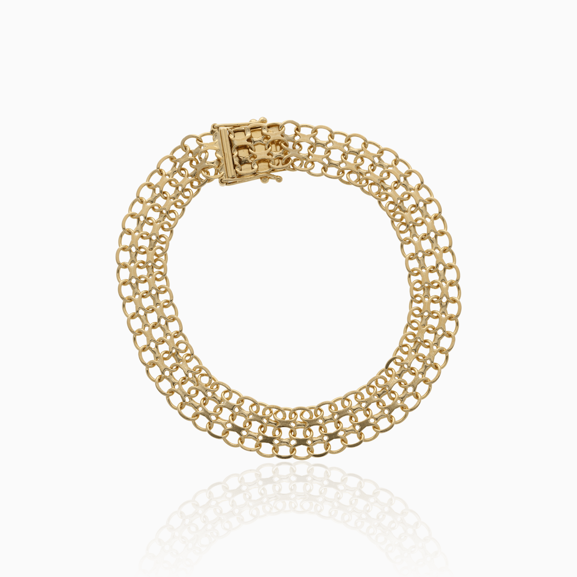 Gold bracelet X-link 11.3g 18K