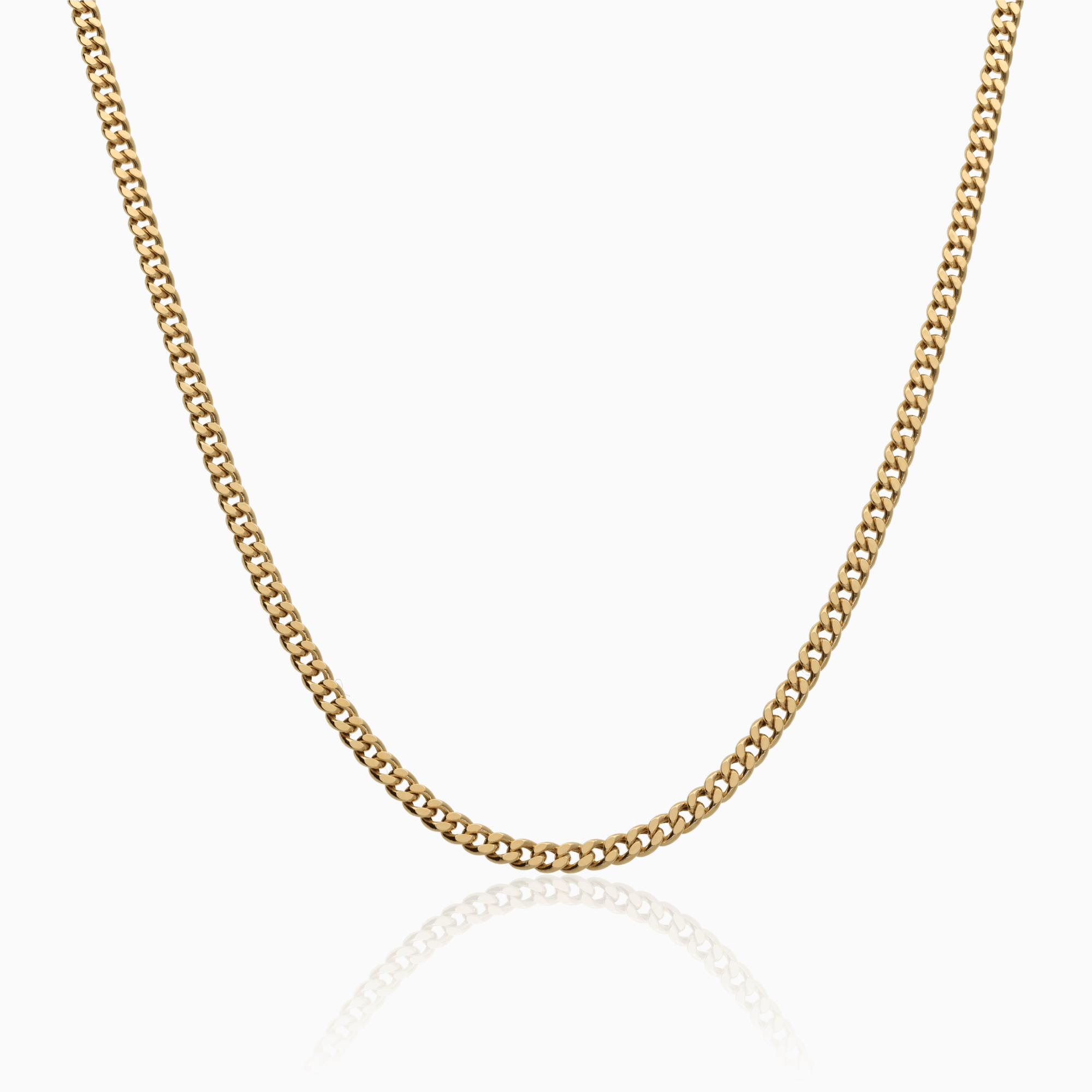 Hollow curb chain 5.60g 18K gold