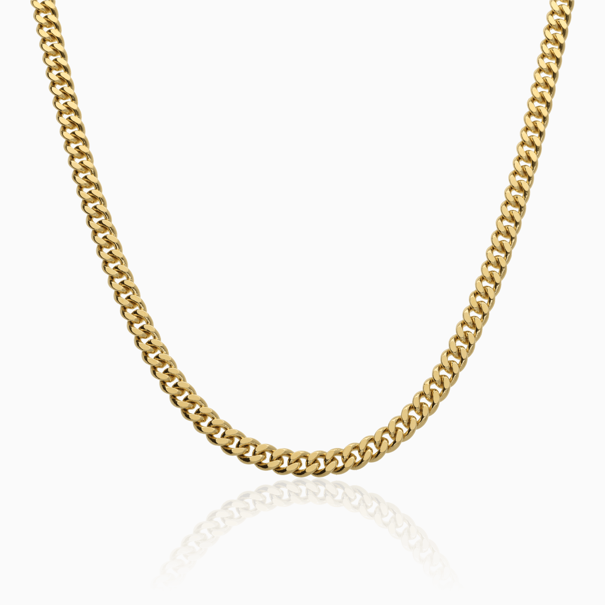 Curb link solid 30.10g 18K gold