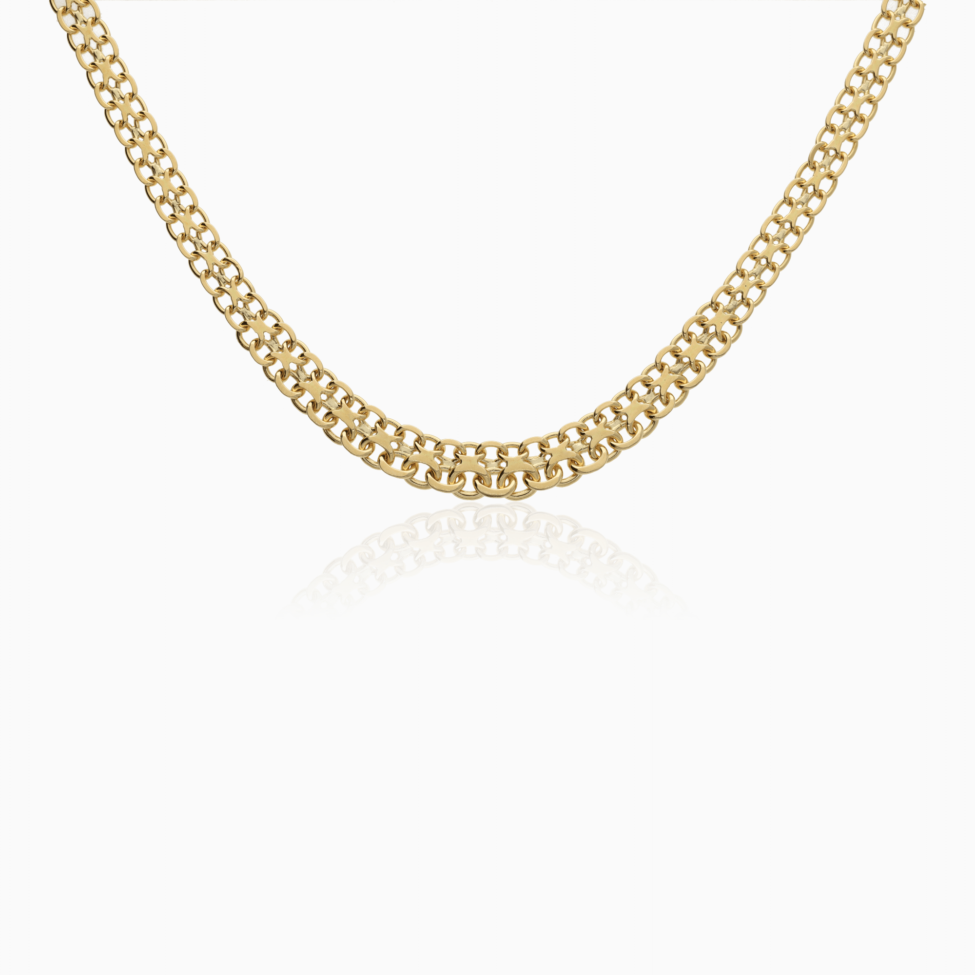 X-link necklace 25.24g 18K gold