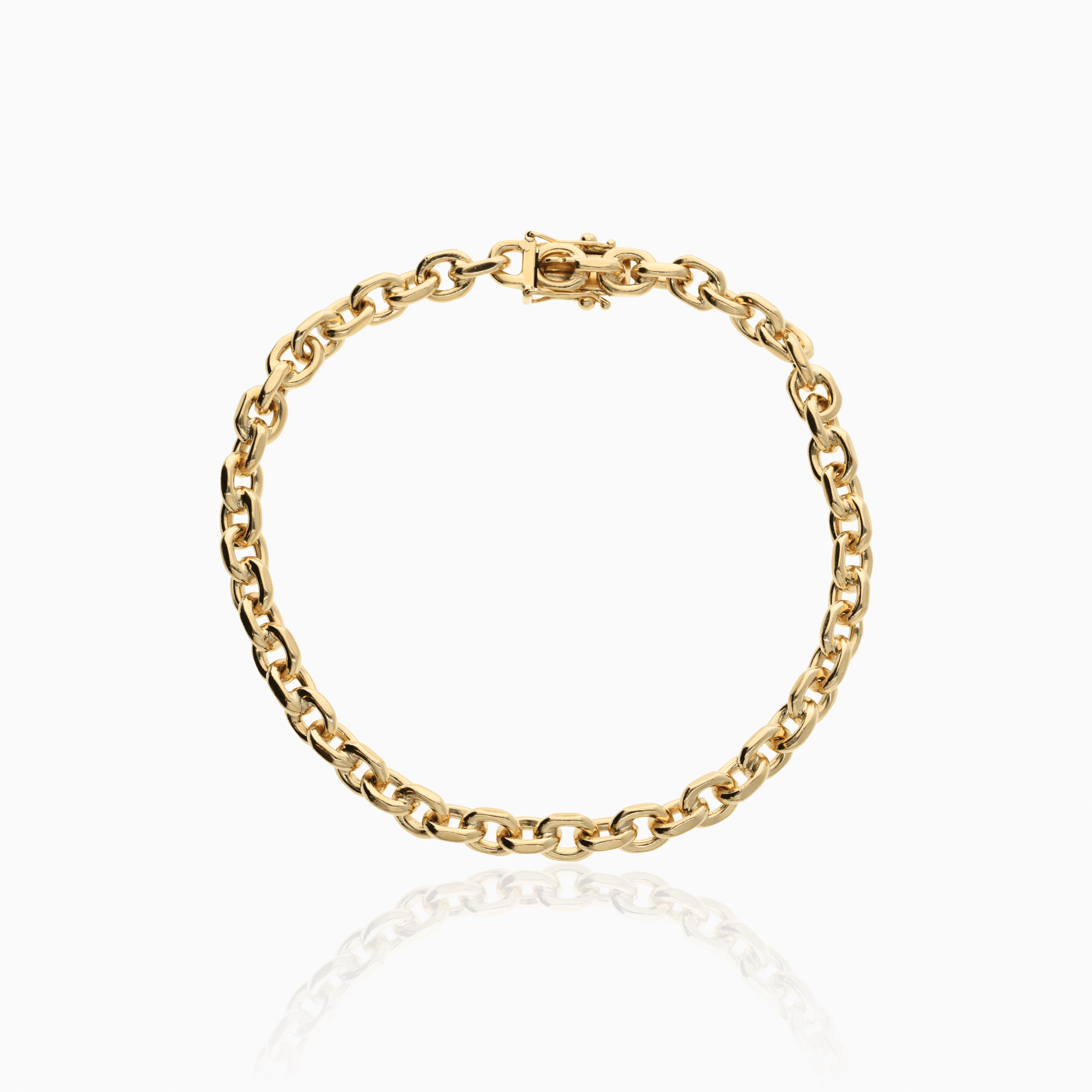 Cable link bracelet 22.15g 18K gold