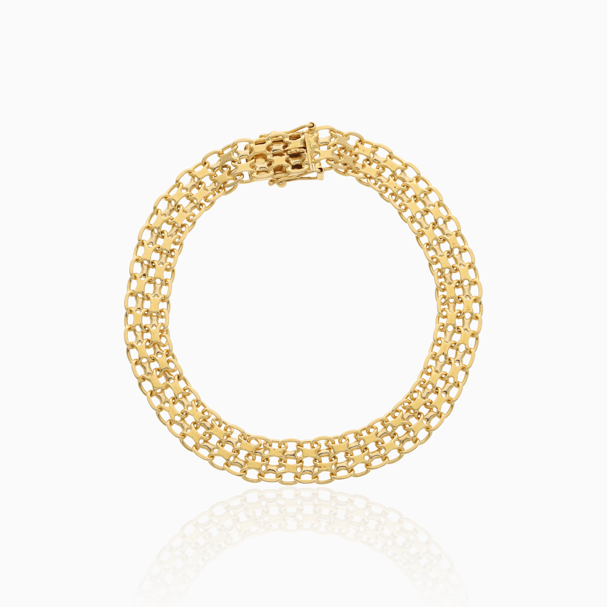 Classic X-link bracelet 12.36g 18K gold