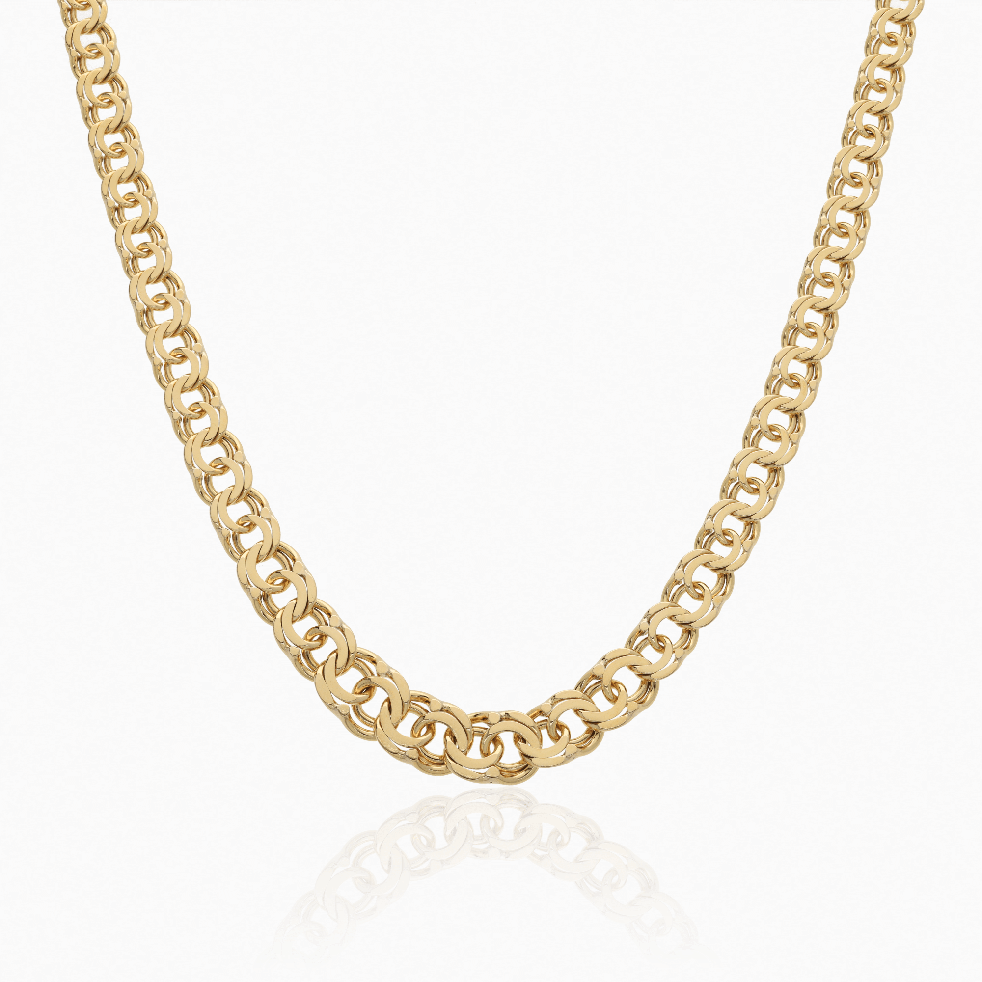 Doserat bismarck halsband 20,6g 18K guld