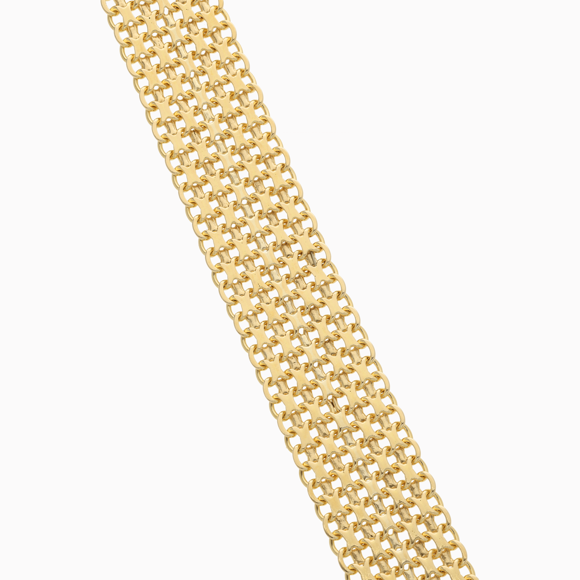 Bracelet x-link 35.94g 18K gold