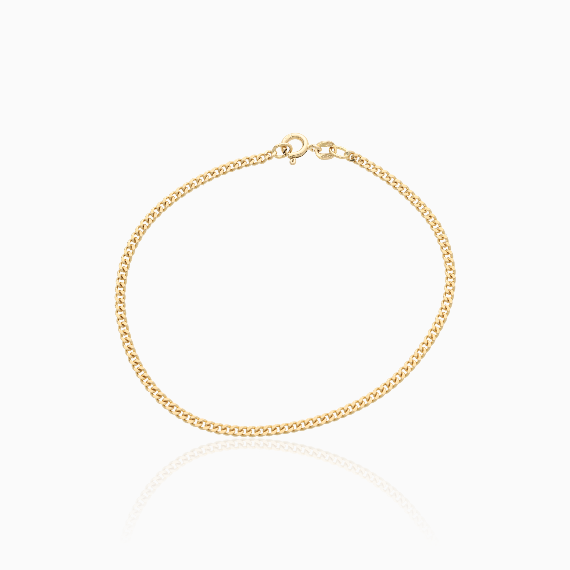 Curb Bracelet 3.8g 18K Gold