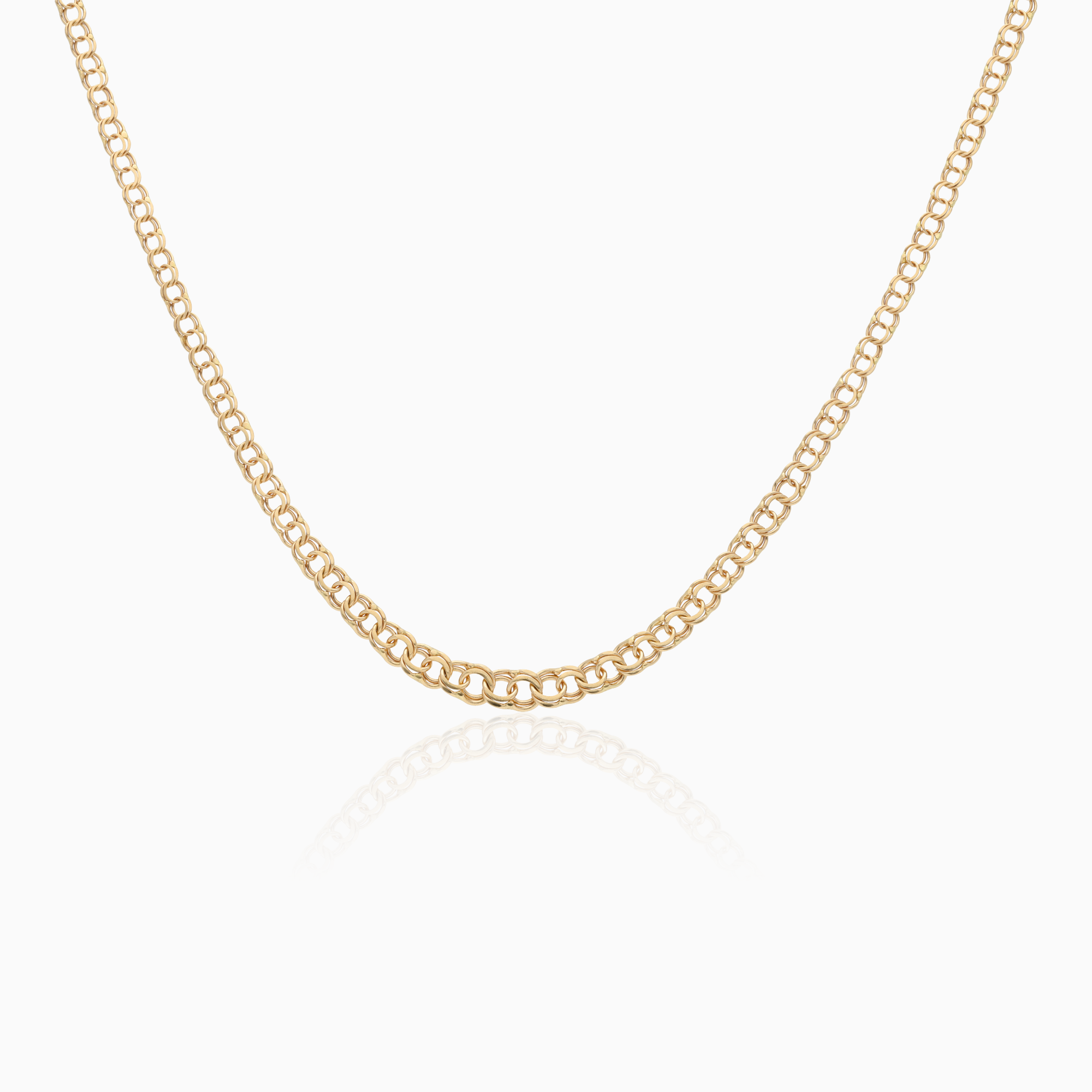 Klassiskt bismarck halsband 5,1g 18K guld