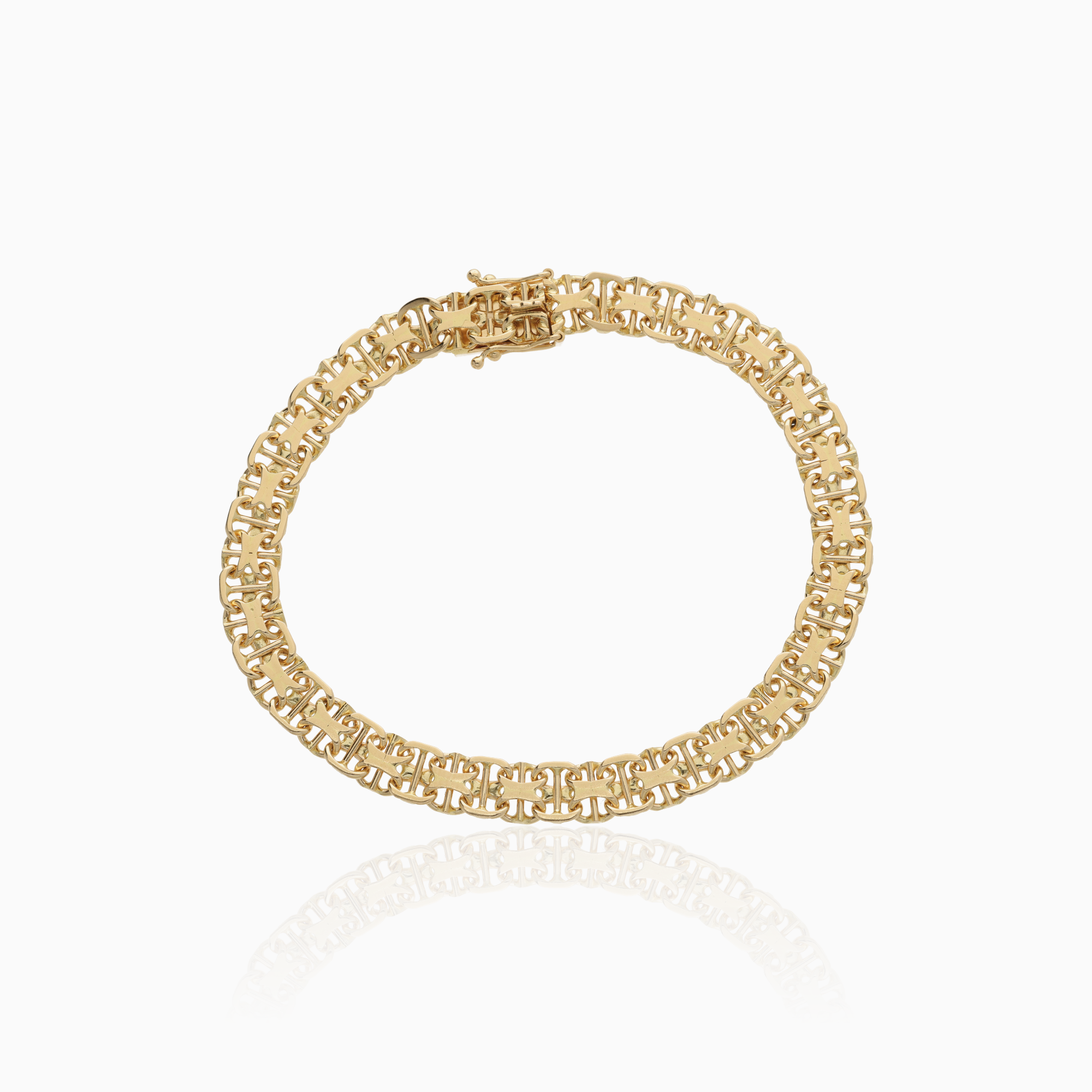 Armband x-länk med stav 14,75g 18K guld