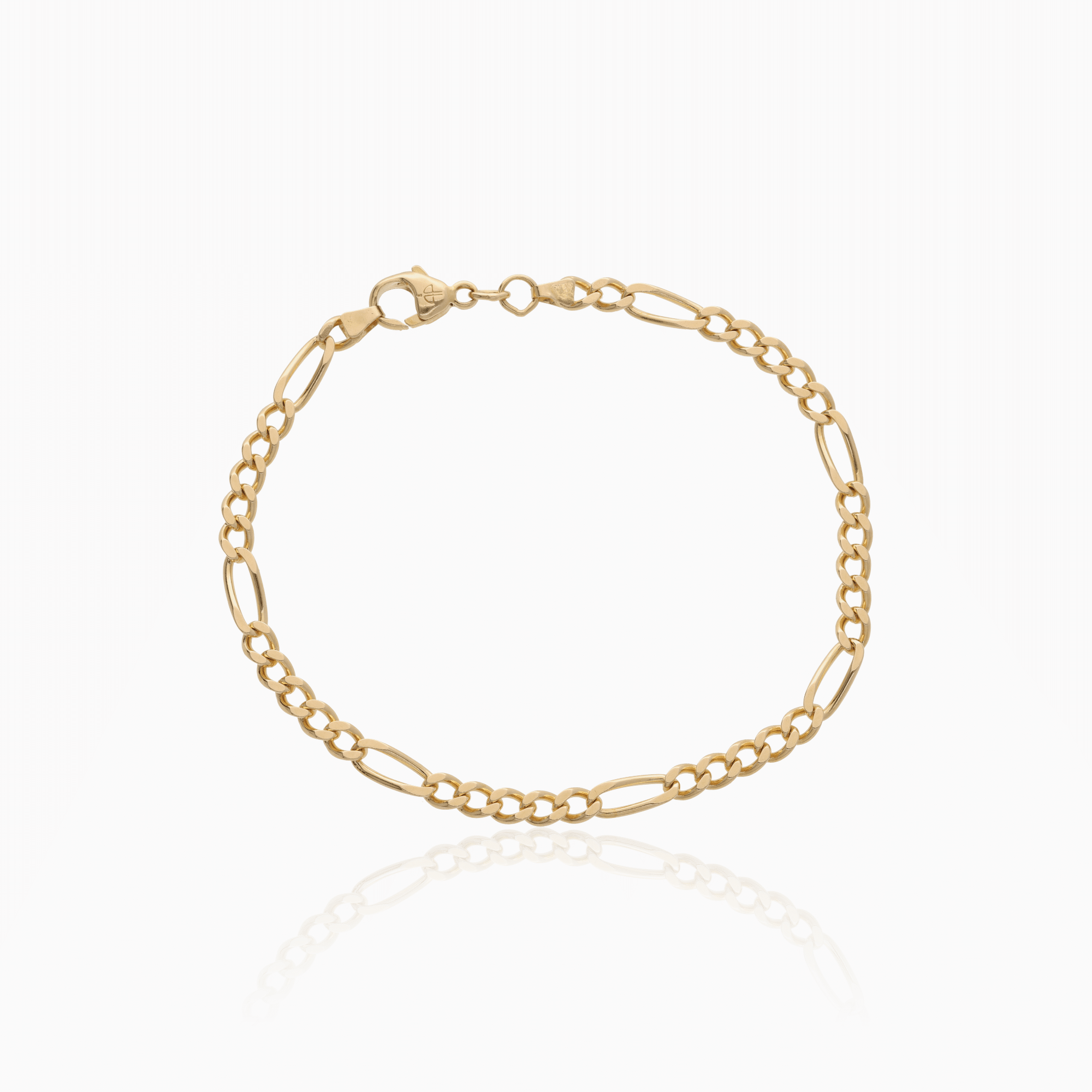 Figaro bracelet 7.05g 18K gold