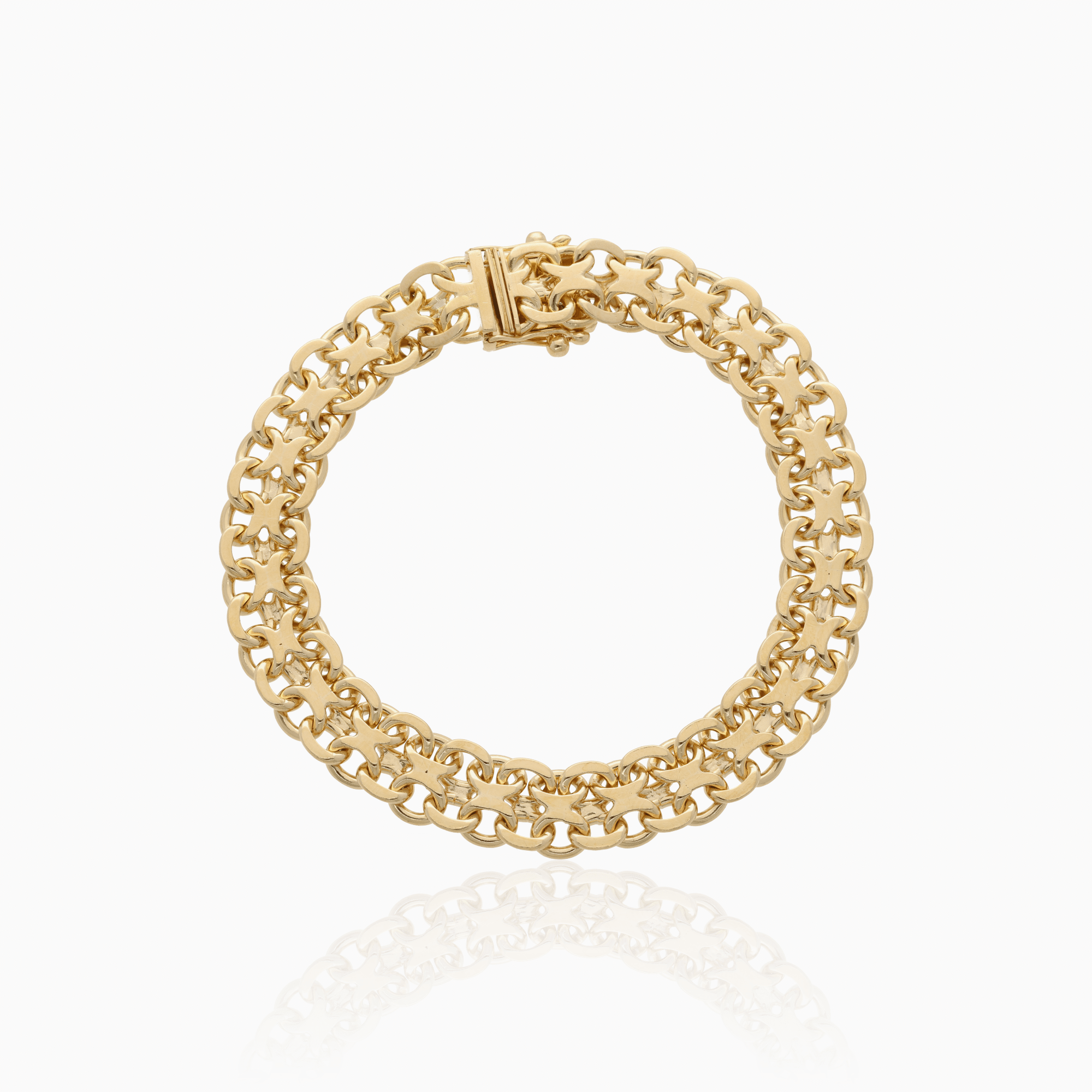 Bracelet X-link 33.8g 18K gold