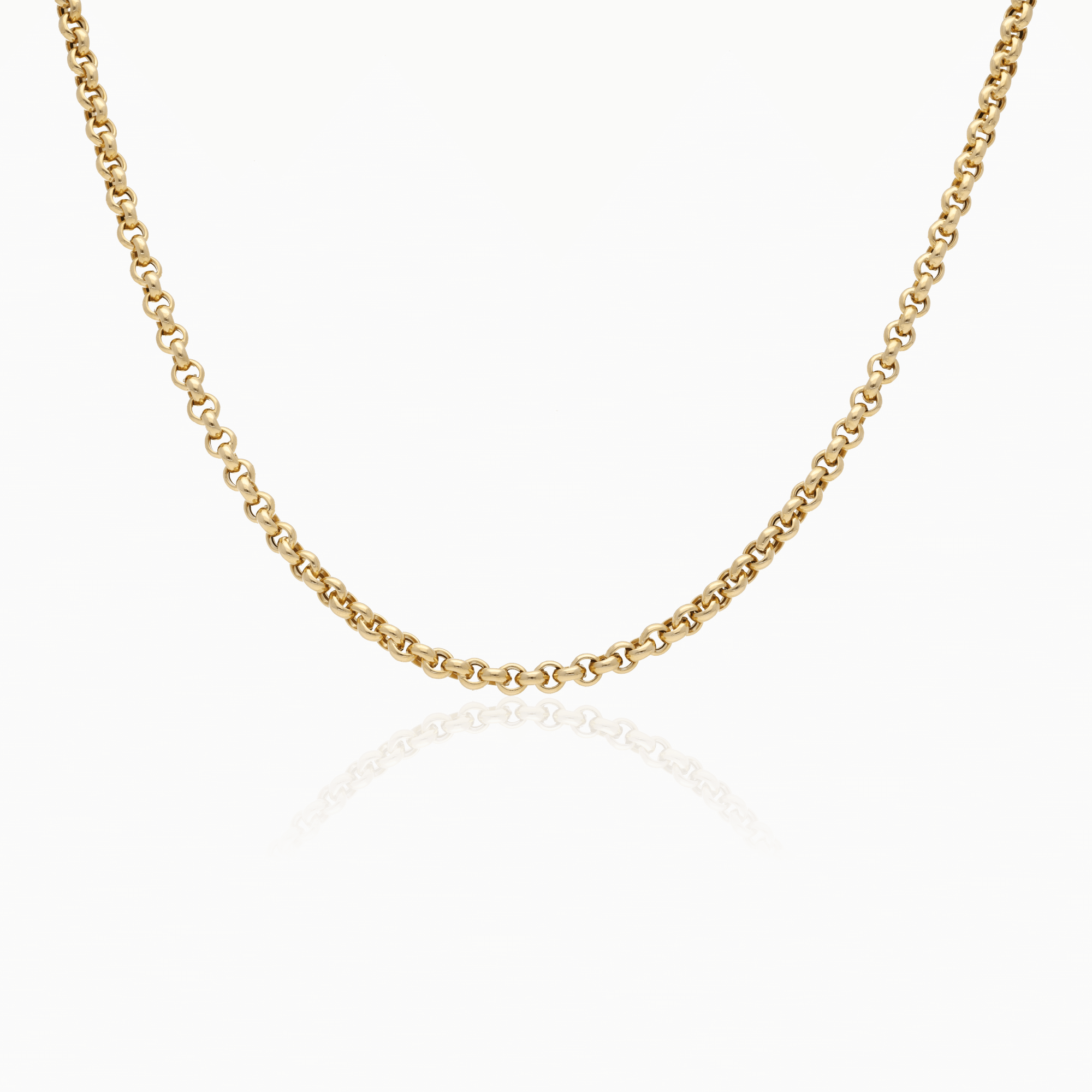 Necklace with bead link 8.3g 18K gold