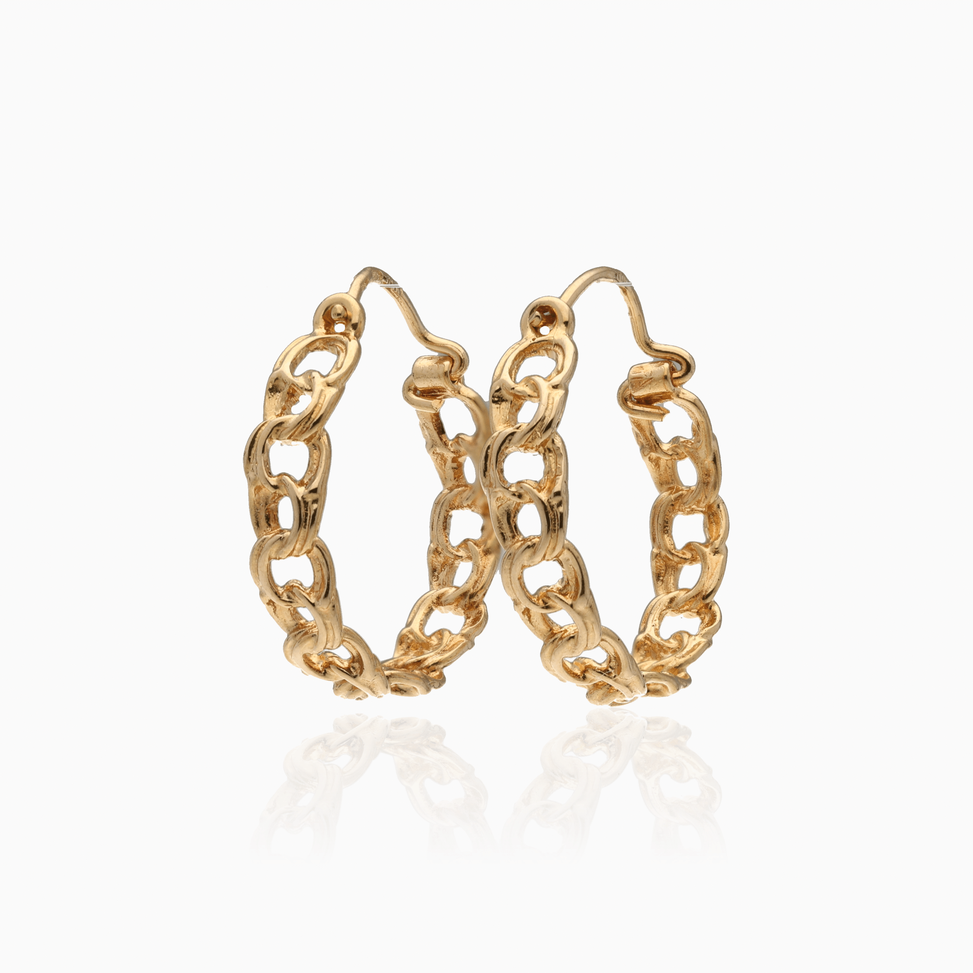 Gold Bismarck Earrings 2.9g 18K